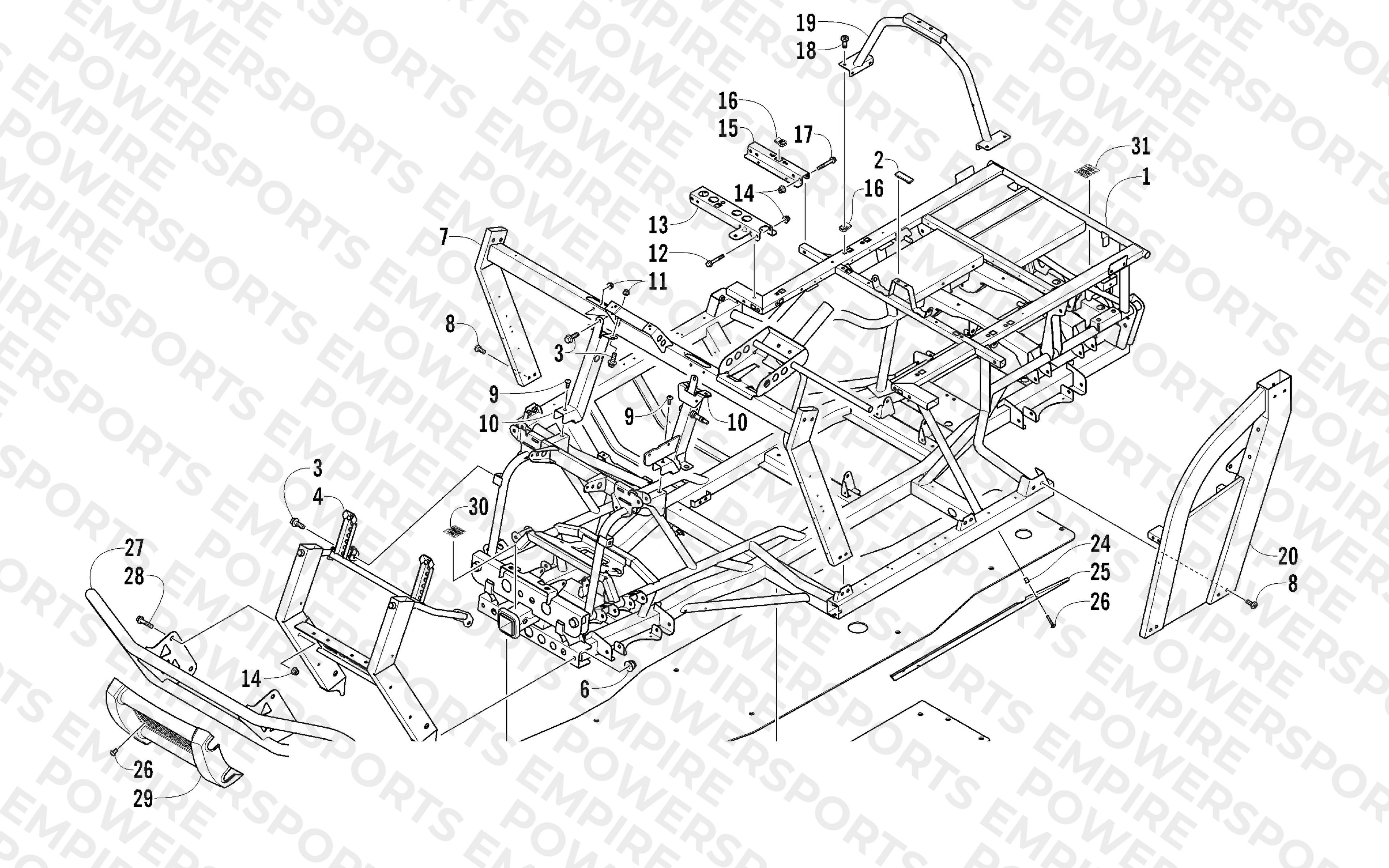FRAME AND RELATED PARTS