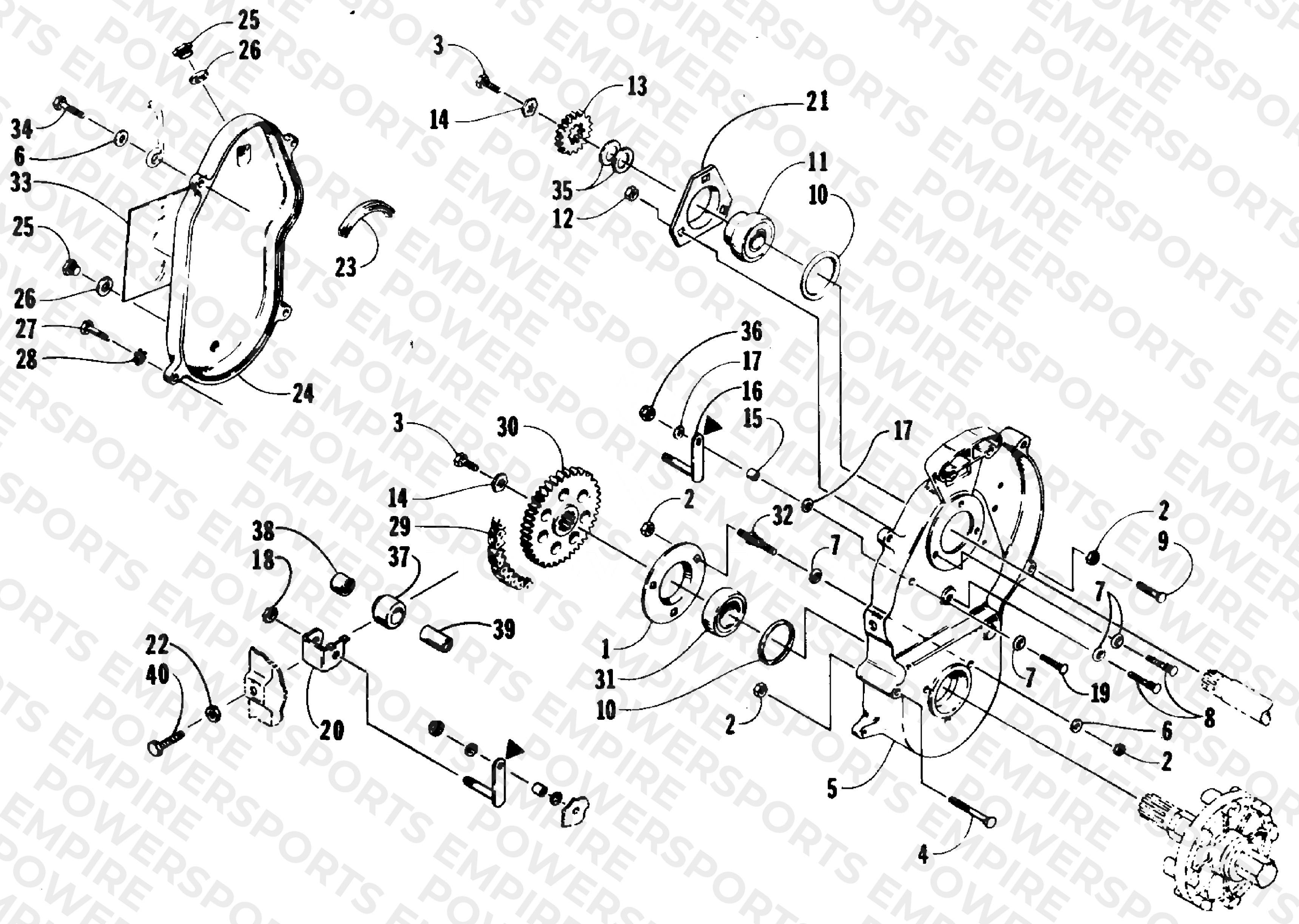 DRIVE/DROPCASE ASSEMBLY