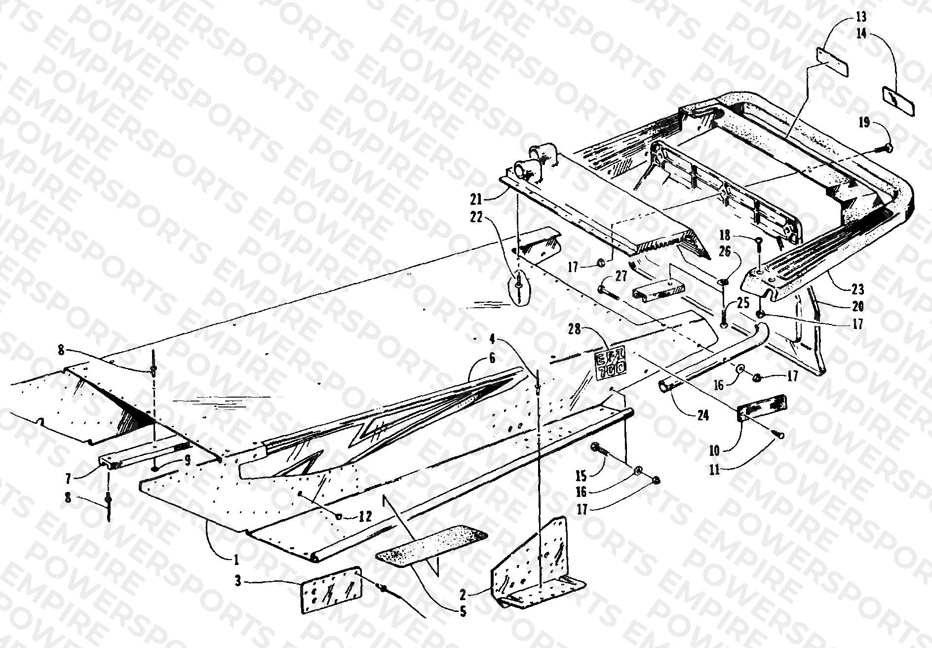 TUNNEL AND REAR BUMPER