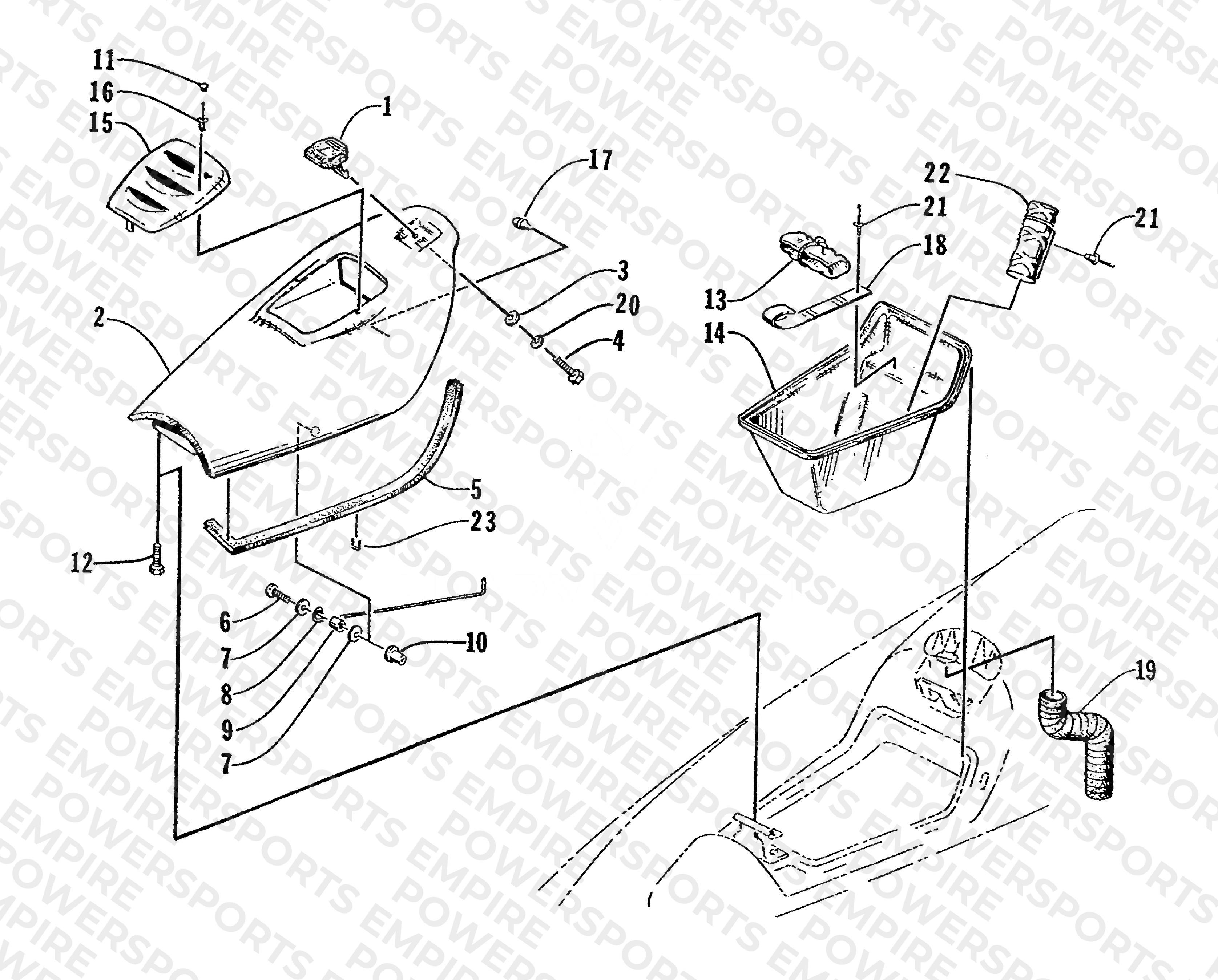 HATCH COVER AND STORAGE TRAY
