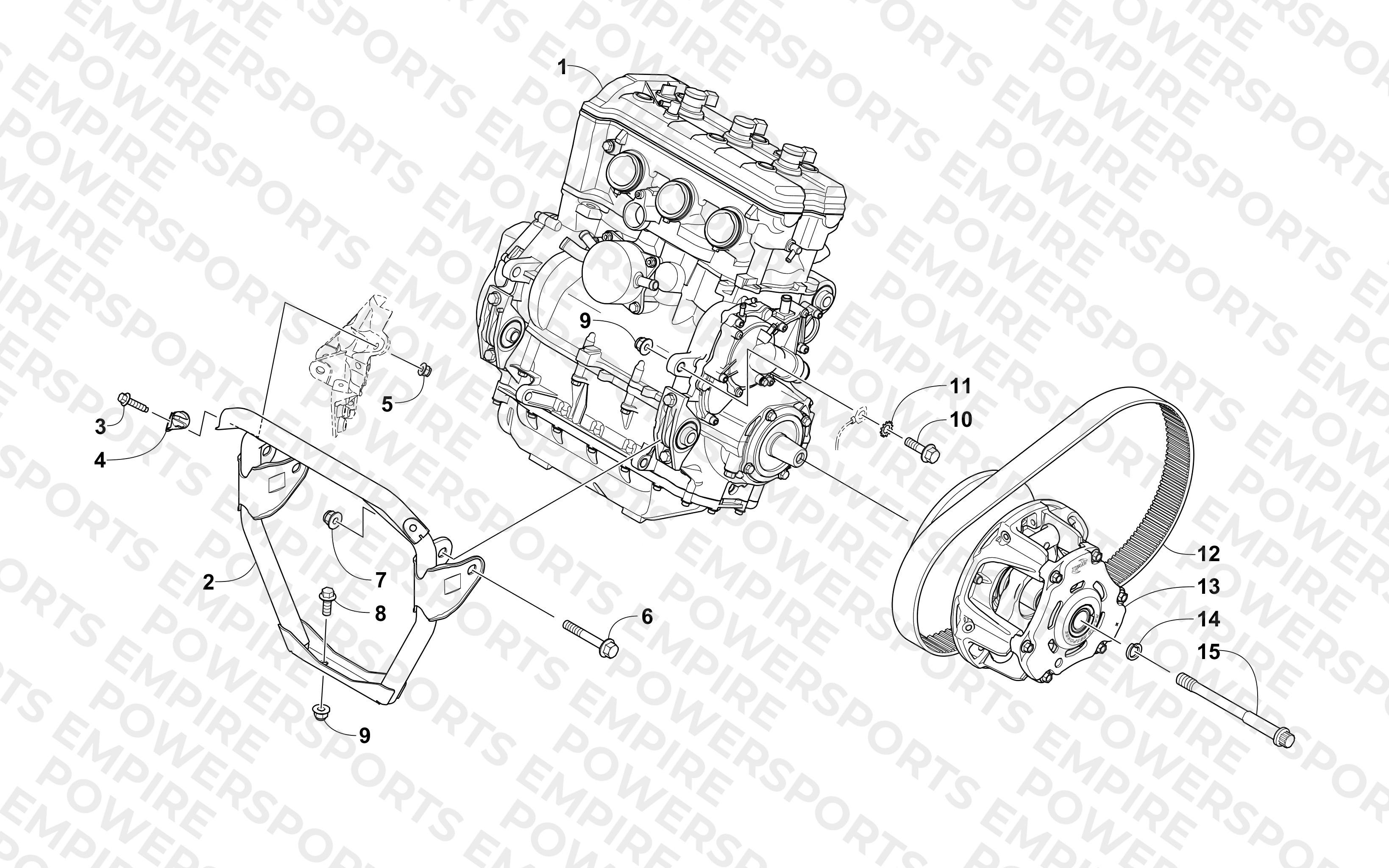 ENGINE AND RELATED PARTS