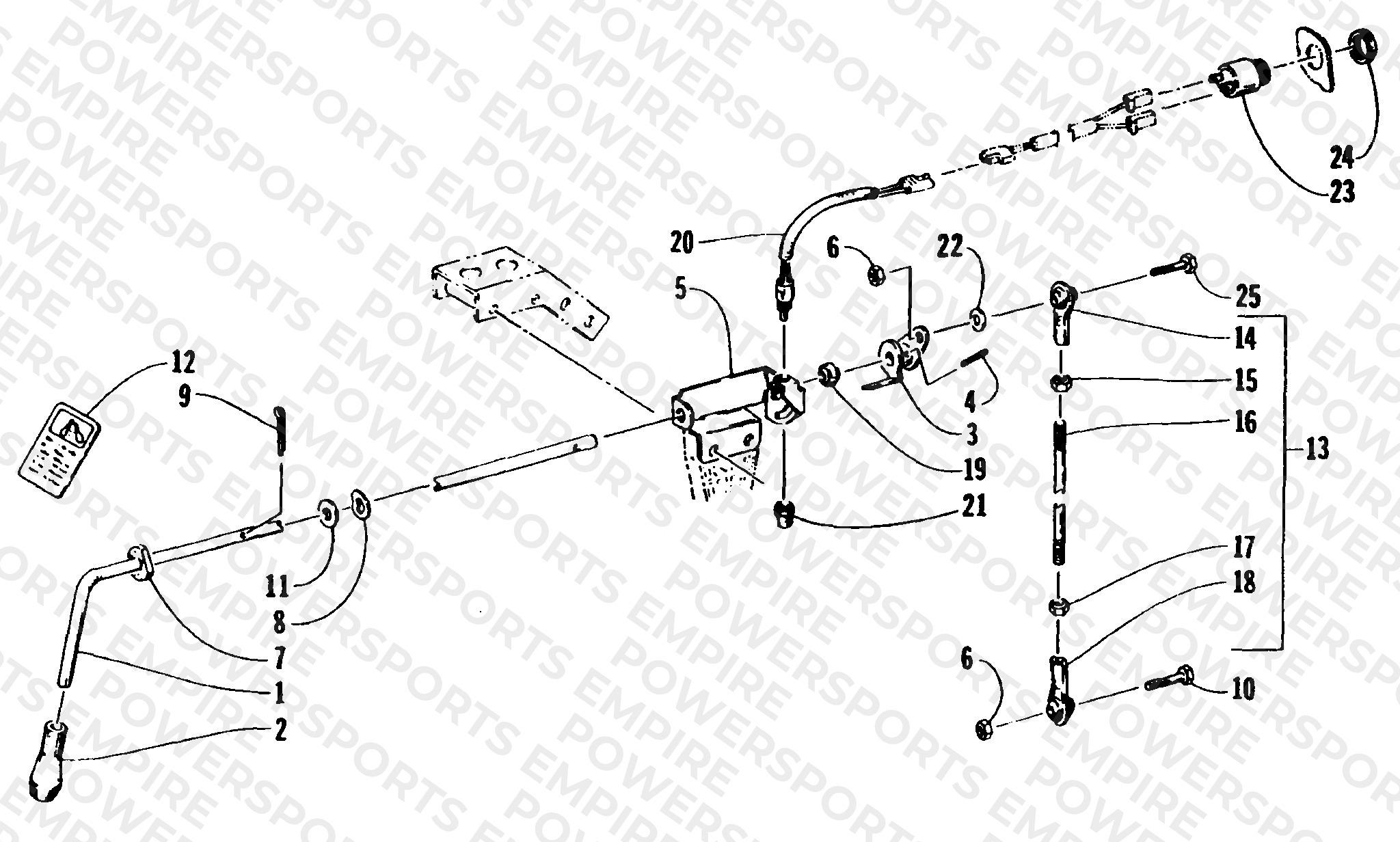 REVERSE SHIFT LEVER ASSEMBLY