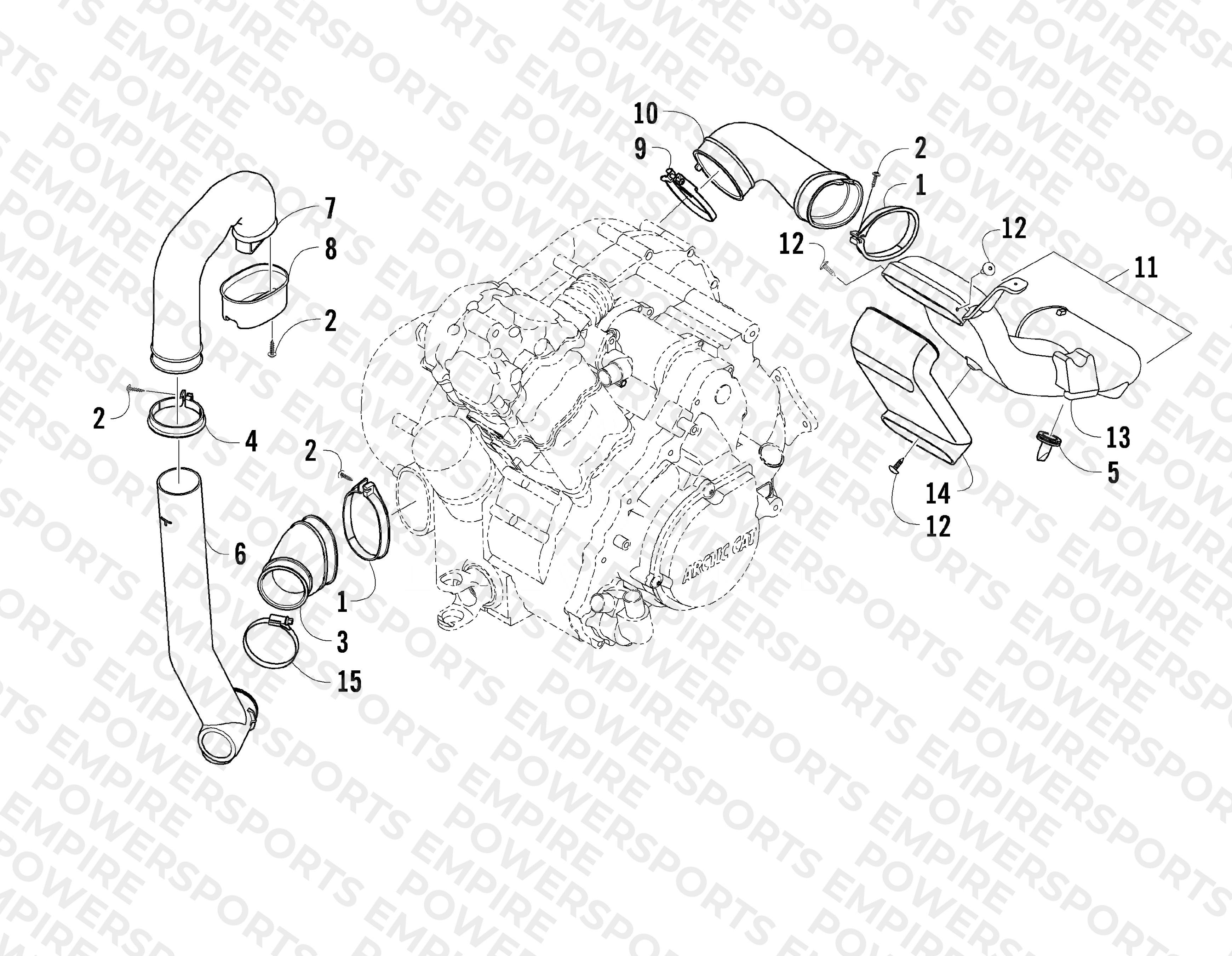 CASE/BELT COOLING ASSEMBLY
