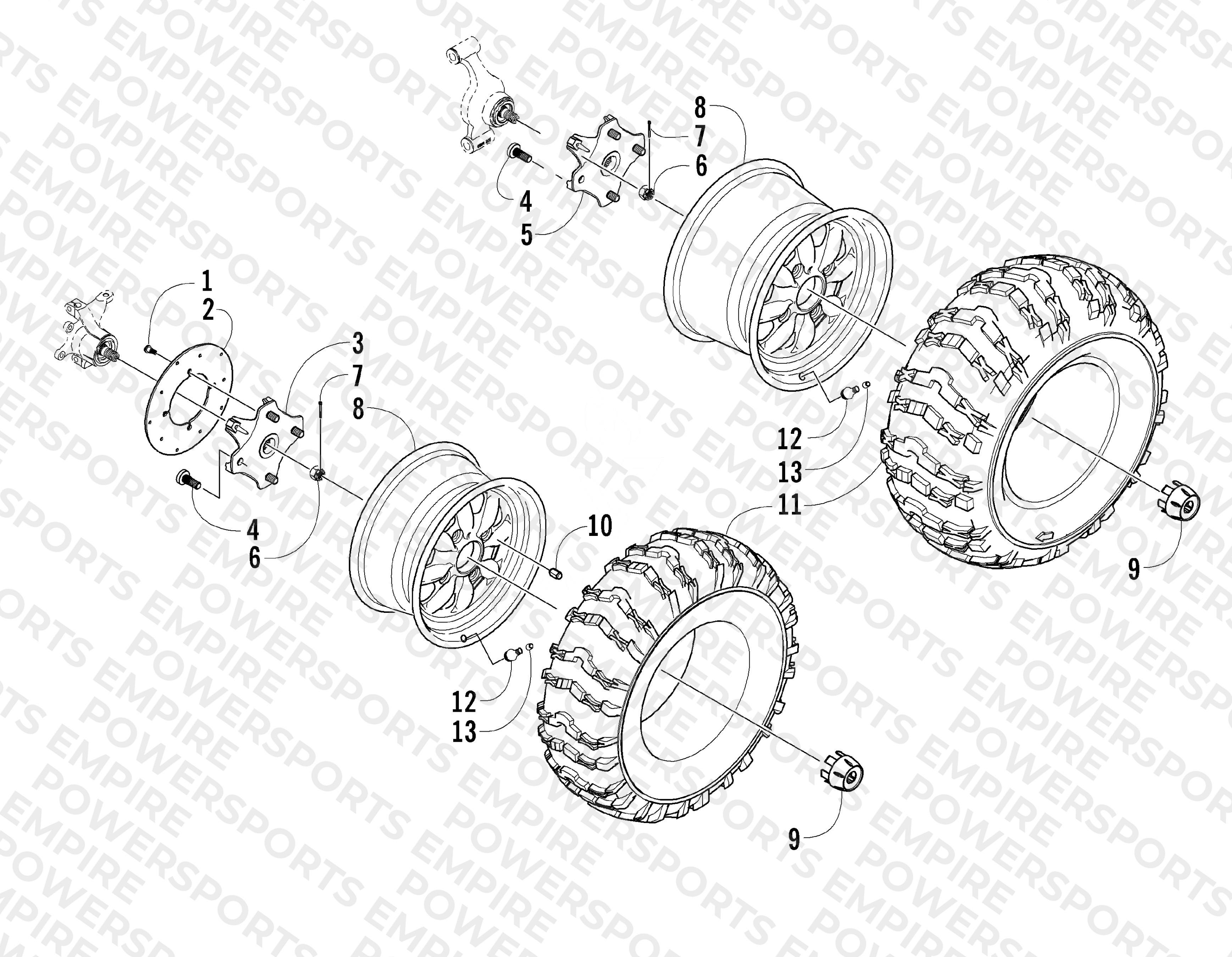 WHEEL AND TIRE ASSEMBLY