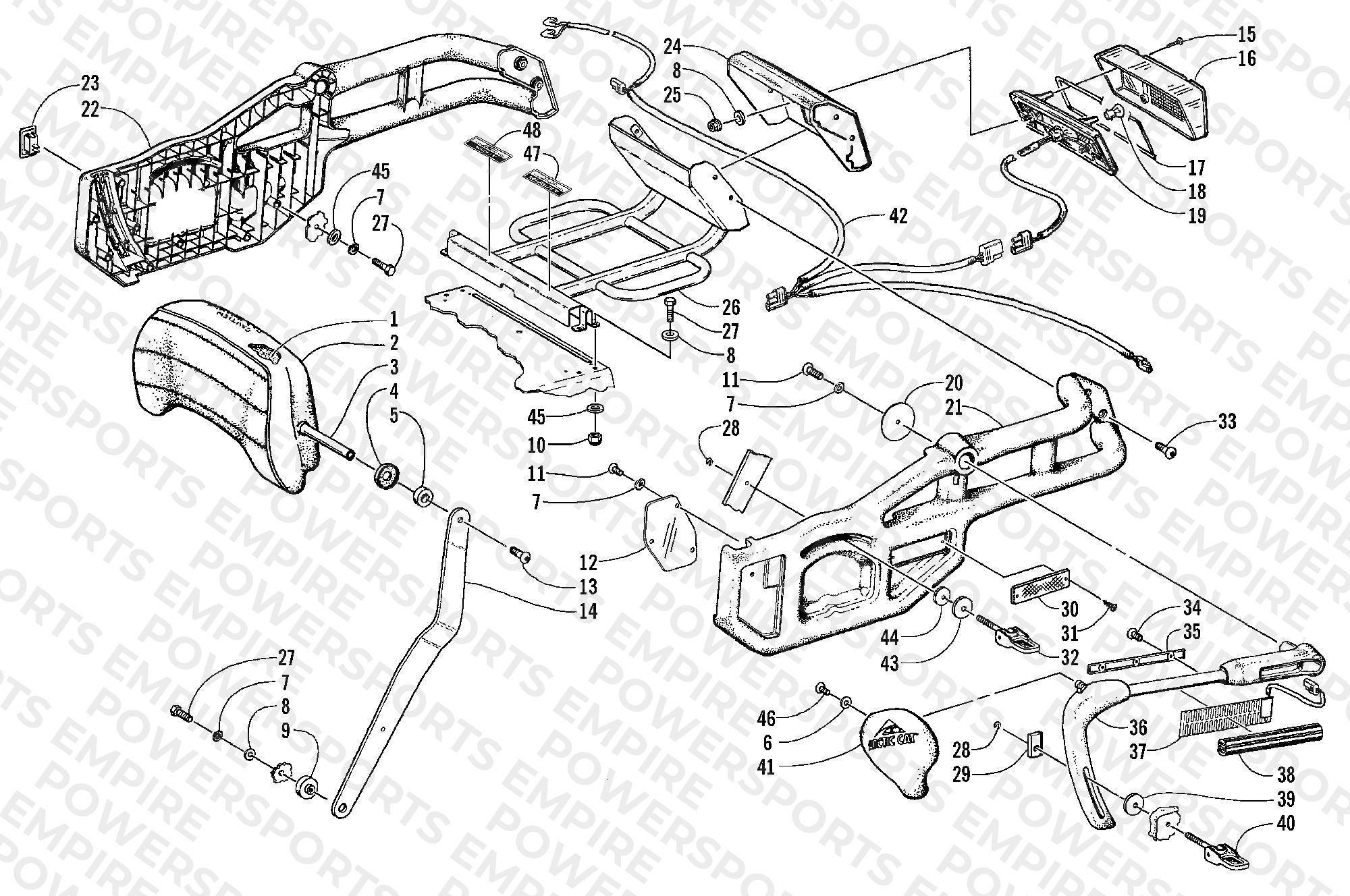BACKREST AND TAILLIGHT ASSEMBLY
