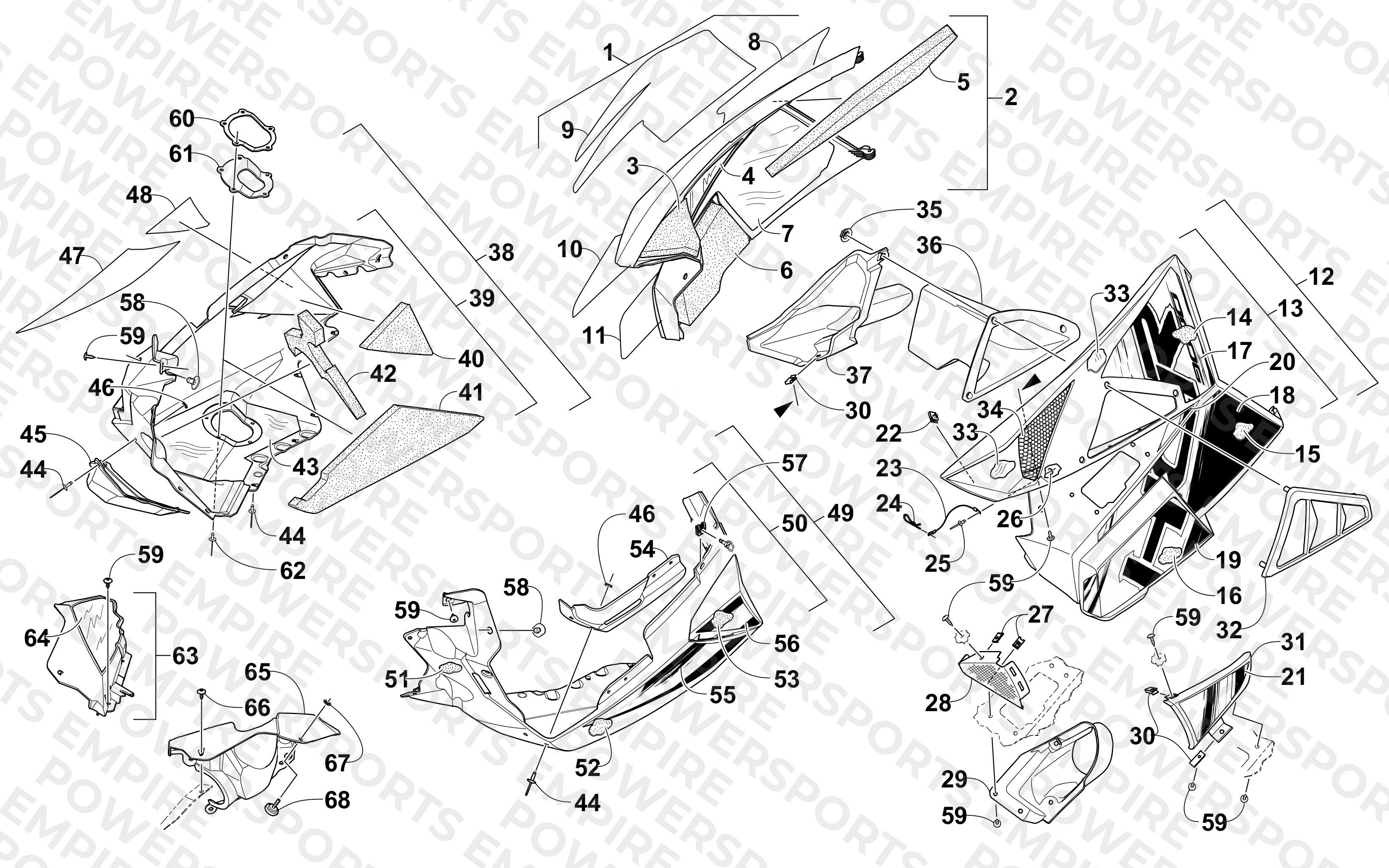 SKID PLATE AND SIDE PANEL ASSEMBLY