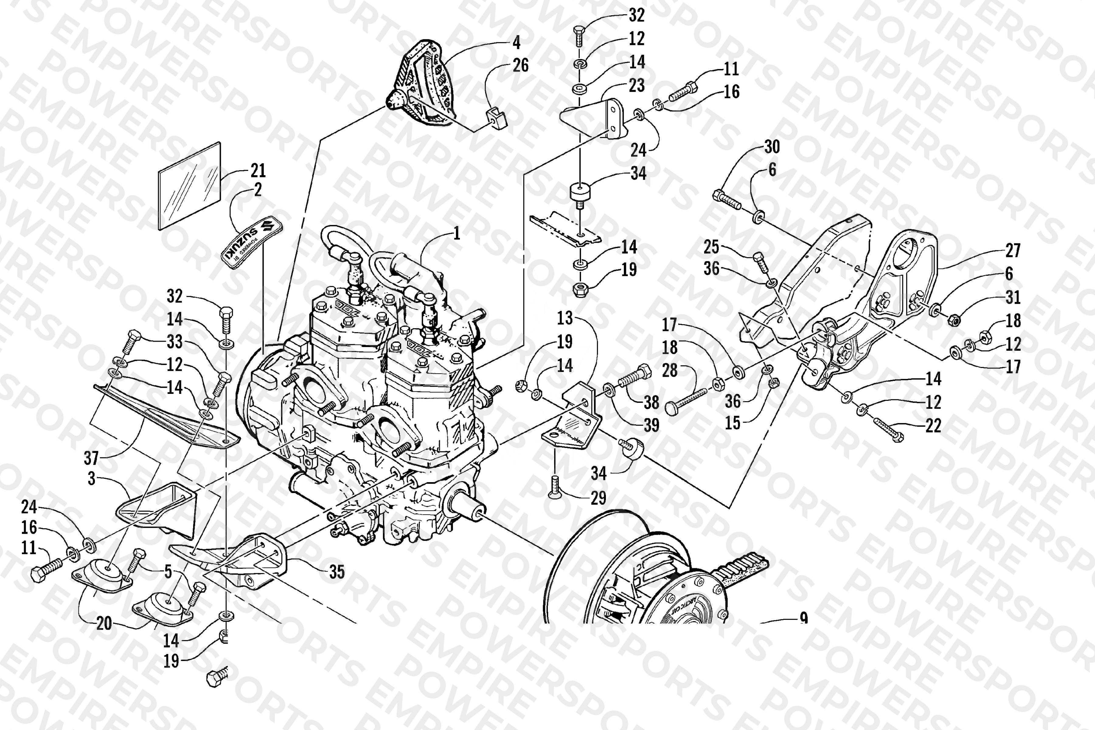 ENGINE AND RELATED PARTS
