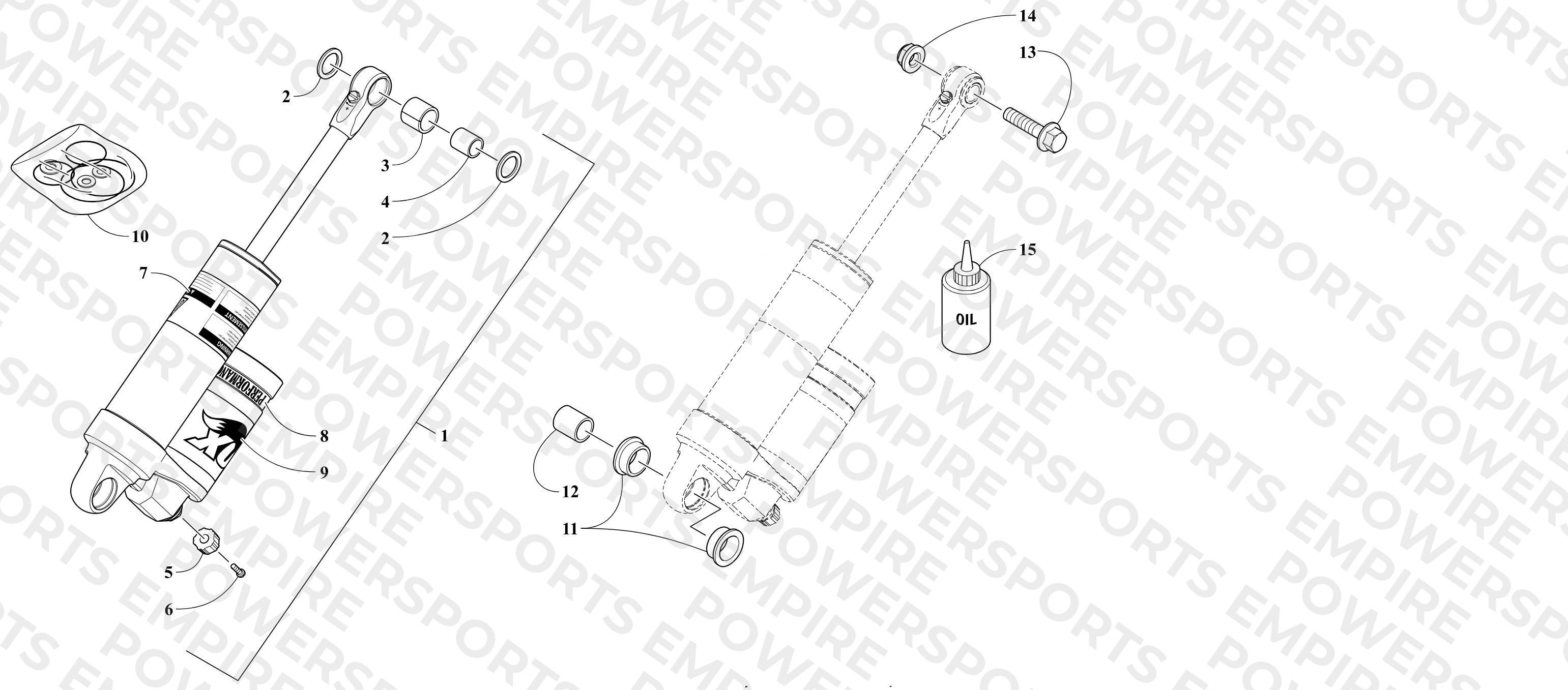 REAR SUSPENSION REAR ARM SHOCK ABSORBER