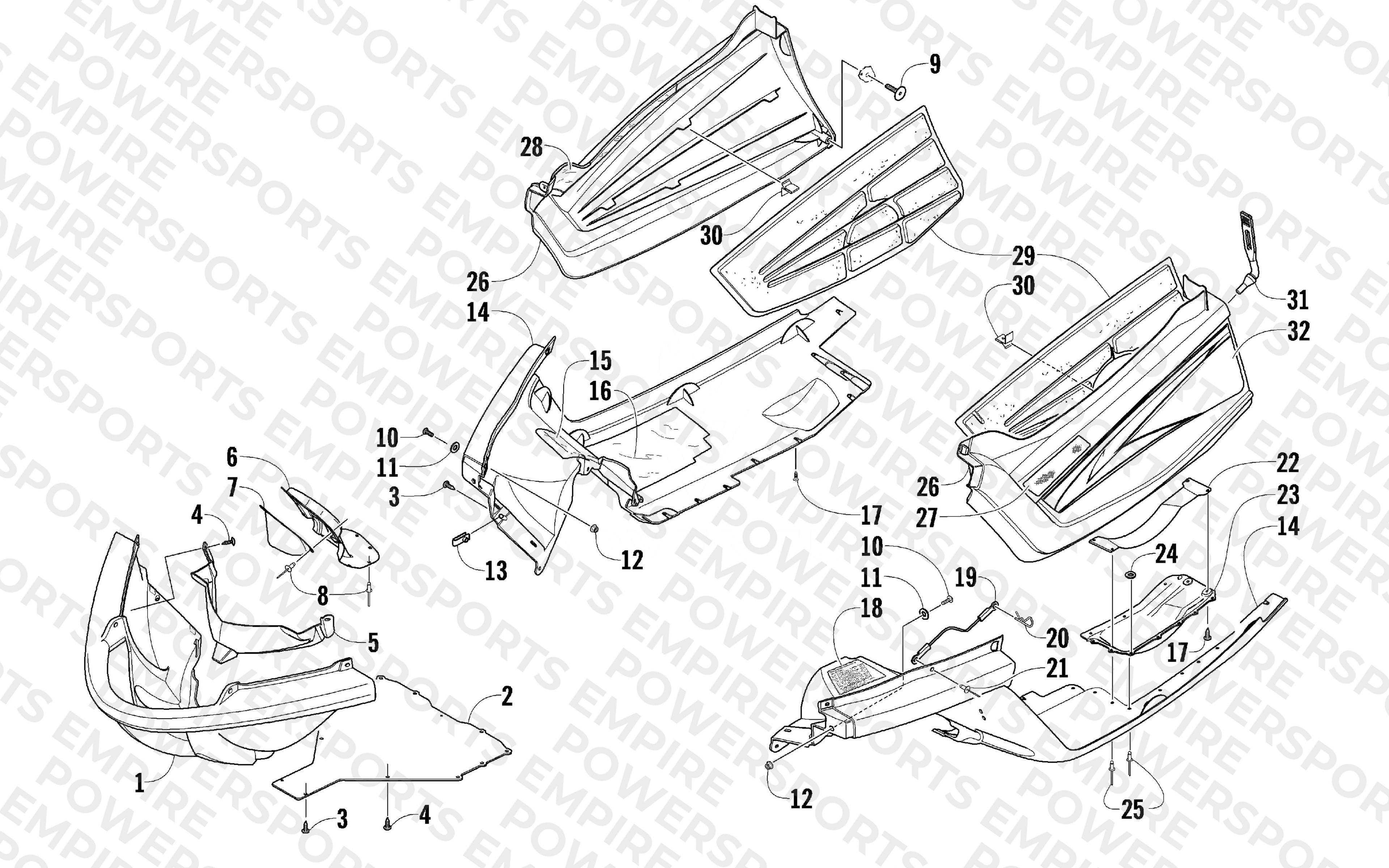 BELLY PAN AND FRONT BUMPER ASSEMBLY