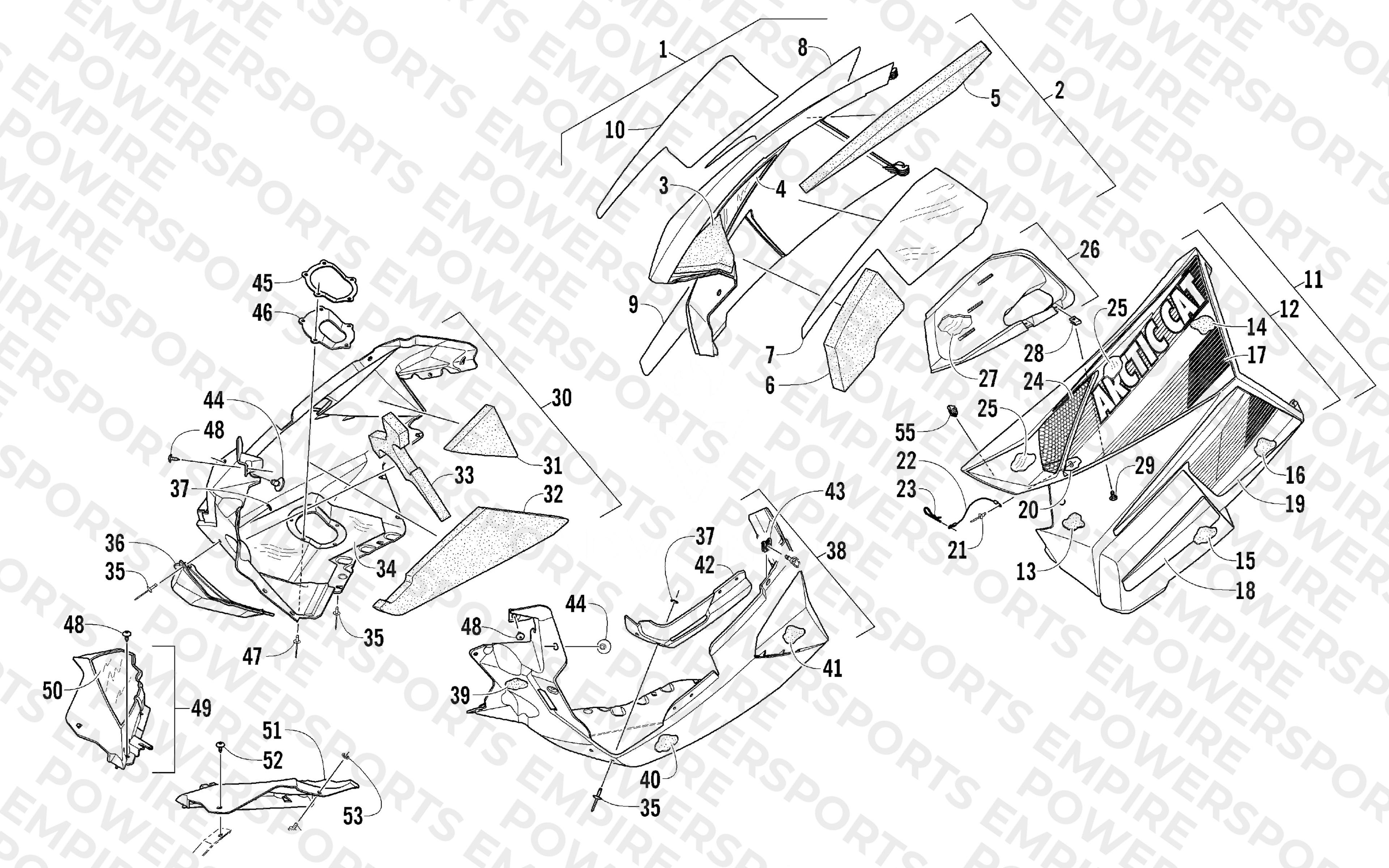 SKID PLATE AND SIDE PANEL ASSEMBLY
