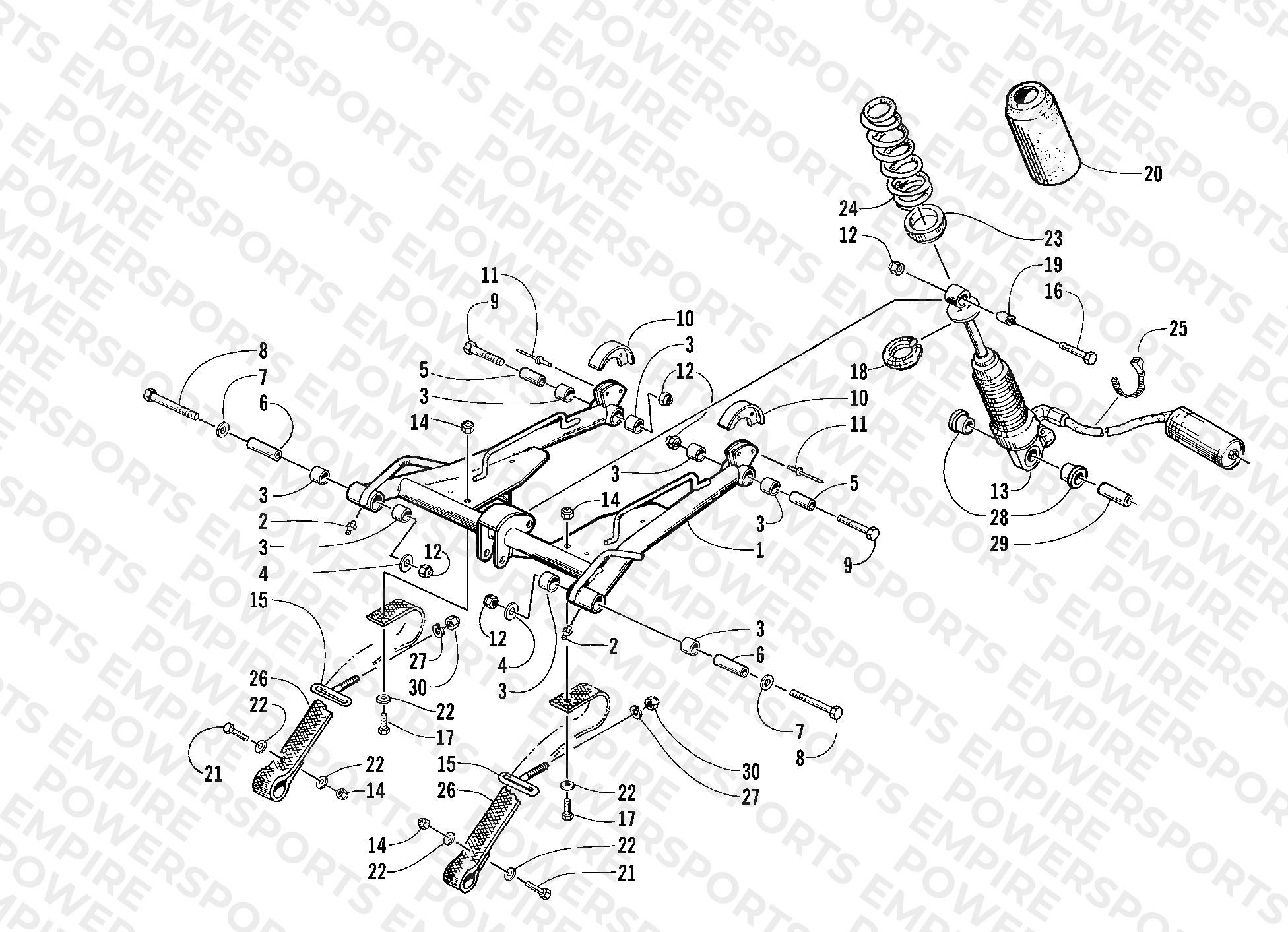 REAR SUSPENSION - FRONT ARM ASSEMBLY