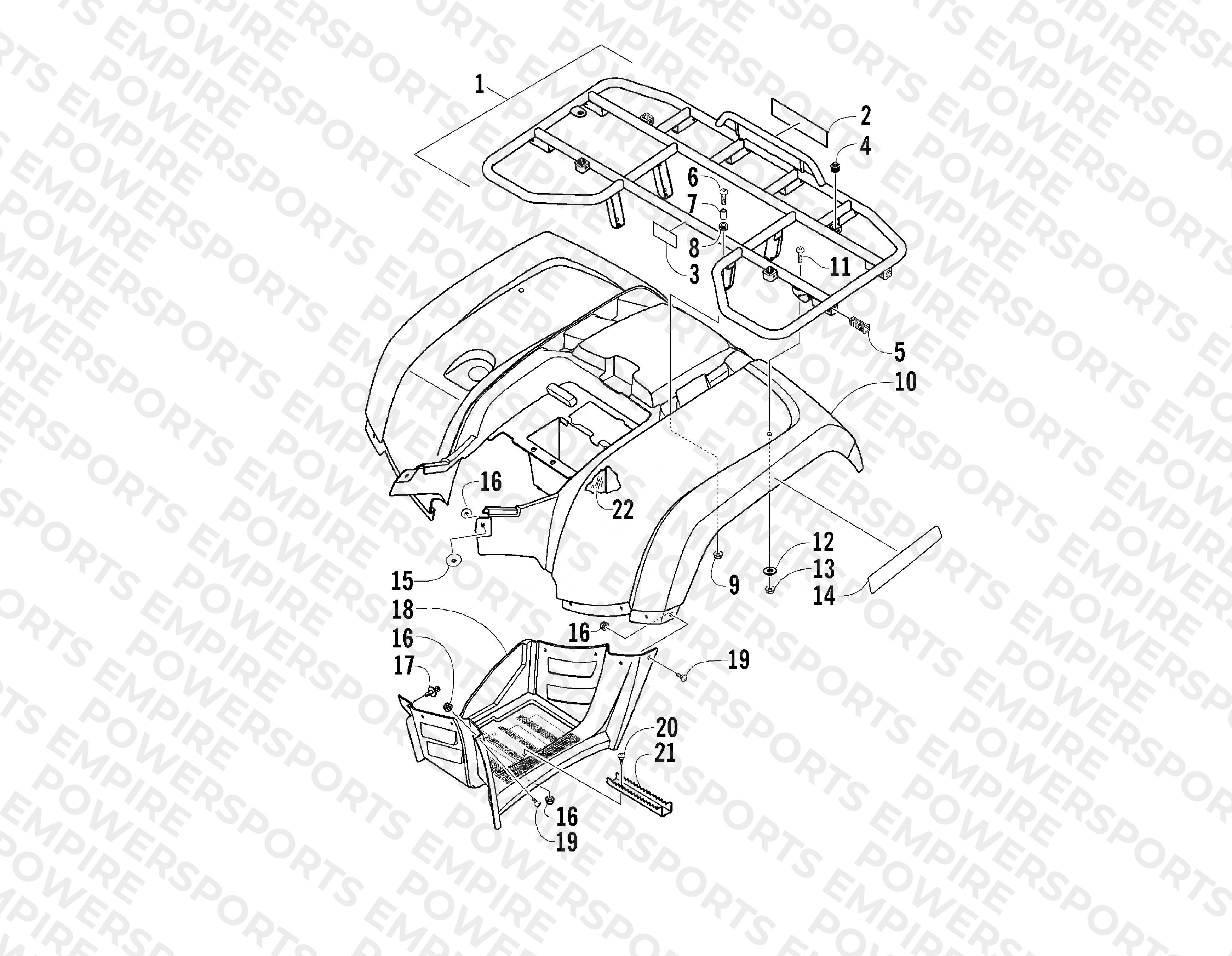 REAR BODY PANEL ASSEMBLY