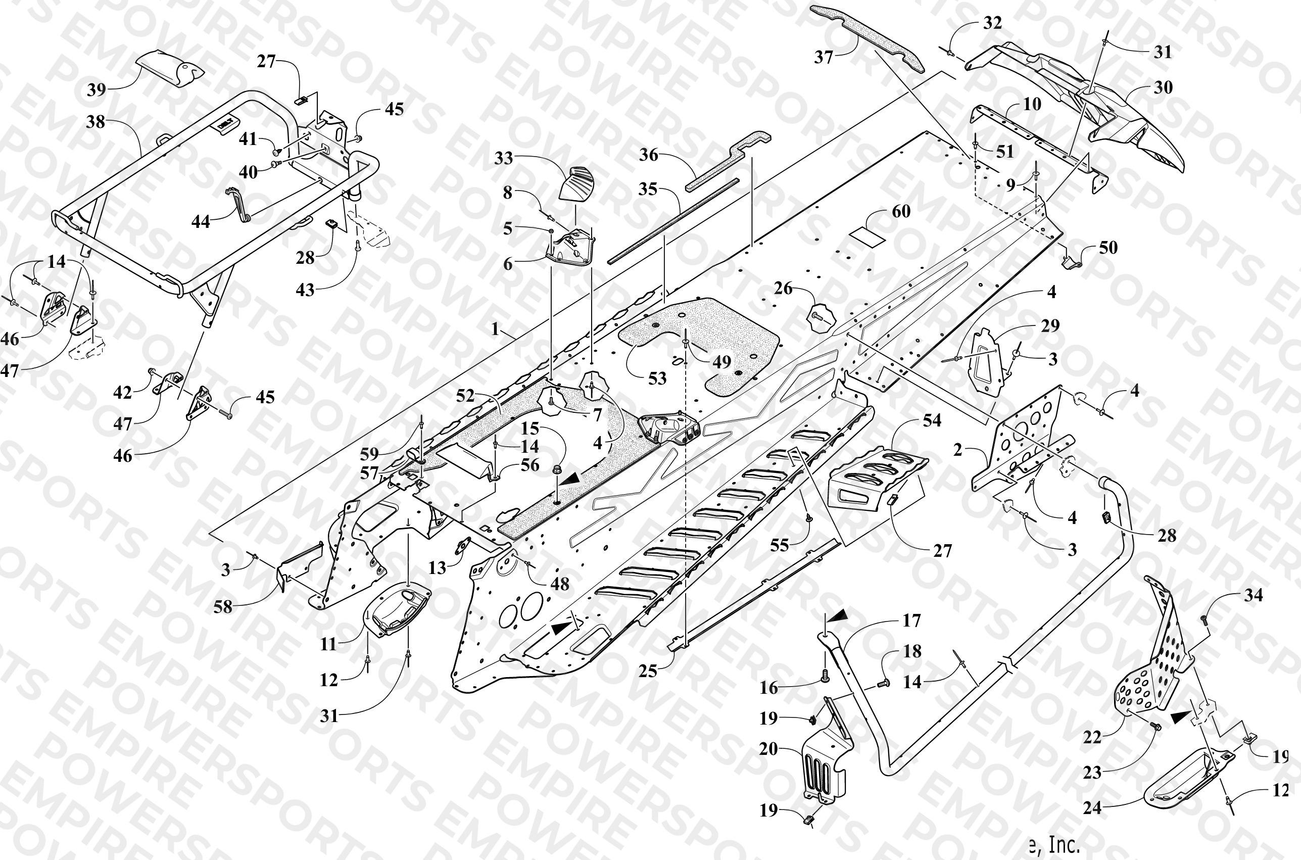 TUNNEL AND SNOWFLAP ASSEMBLY