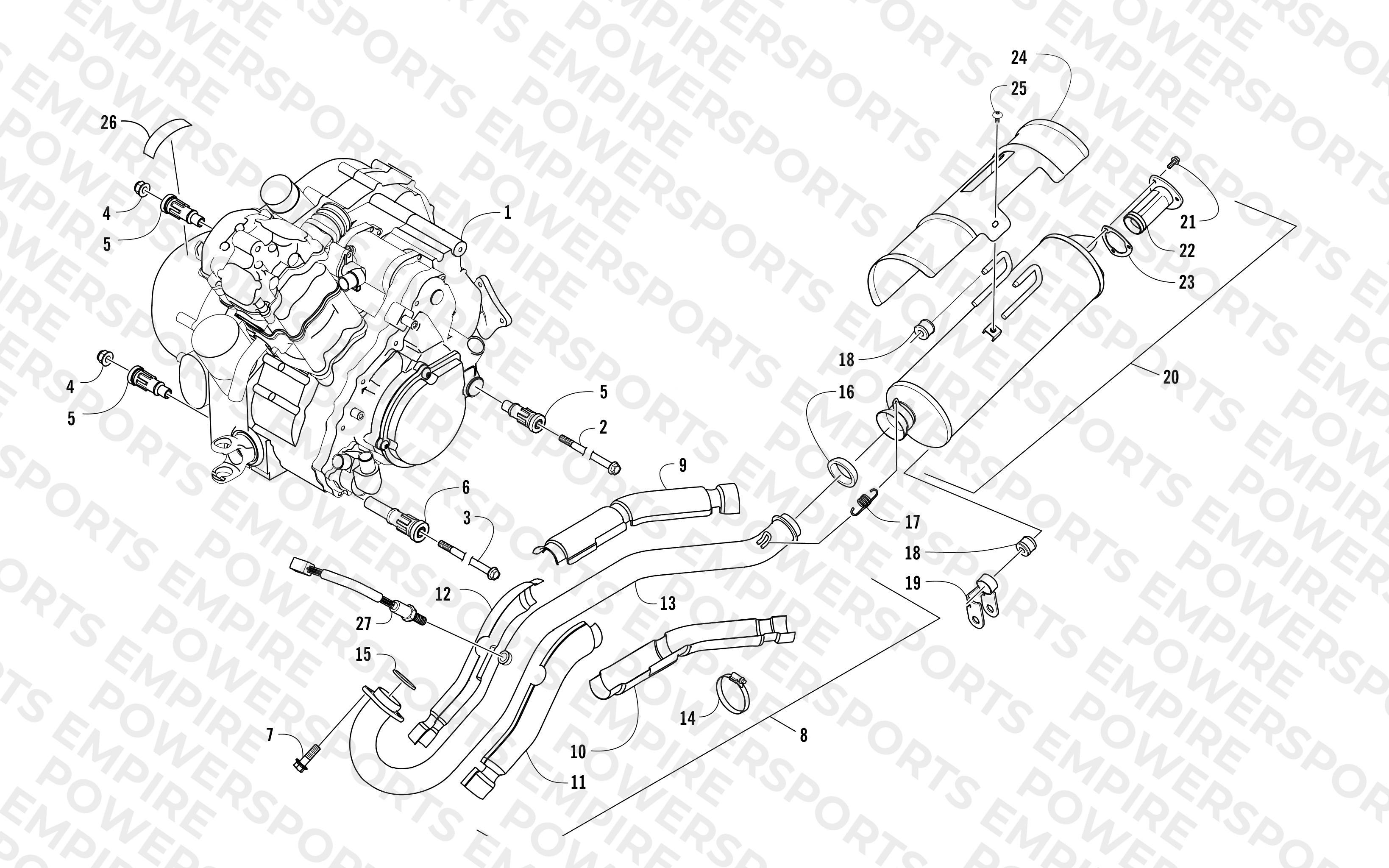 ENGINE AND EXHAUST