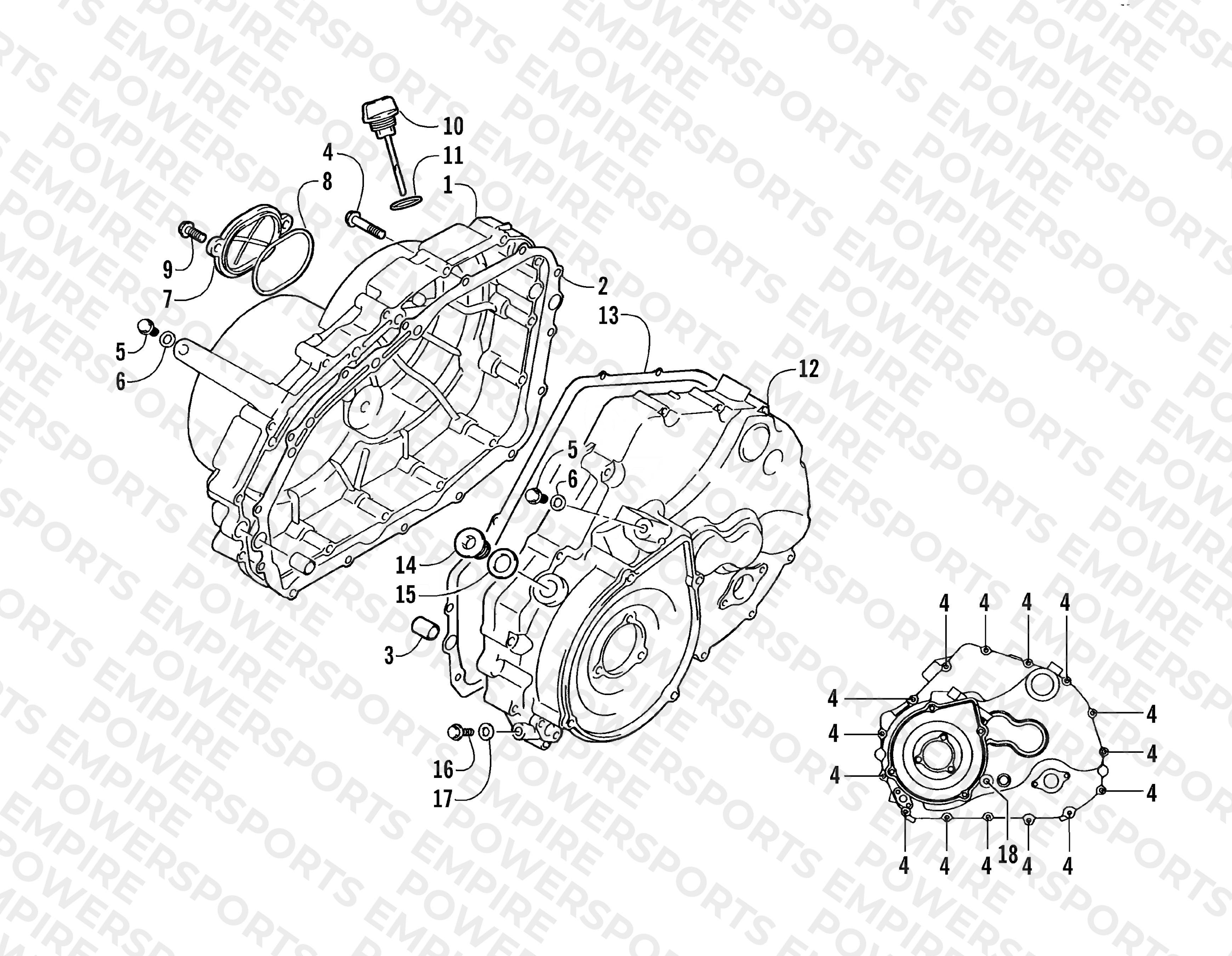 CRANKCASE COVER ASSEMBLY