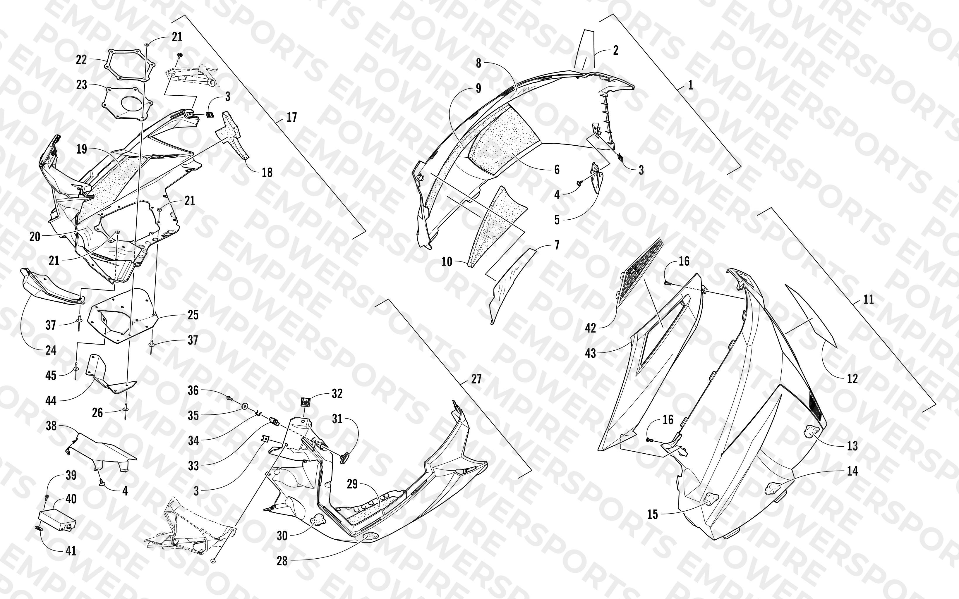 SKID PLATE AND SIDE PANEL ASSEMBLY