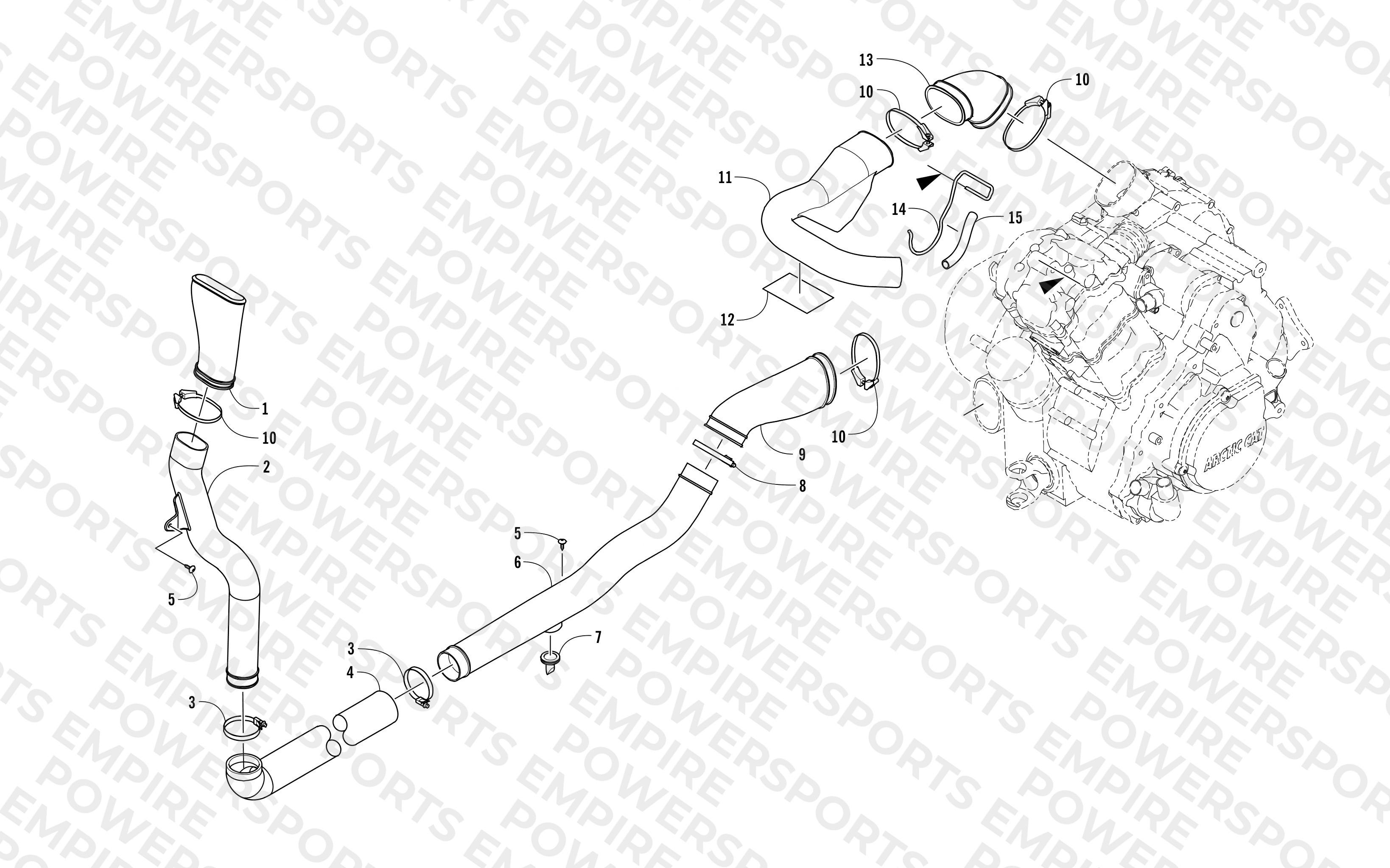 CASE/BELT COOLING ASSEMBLY