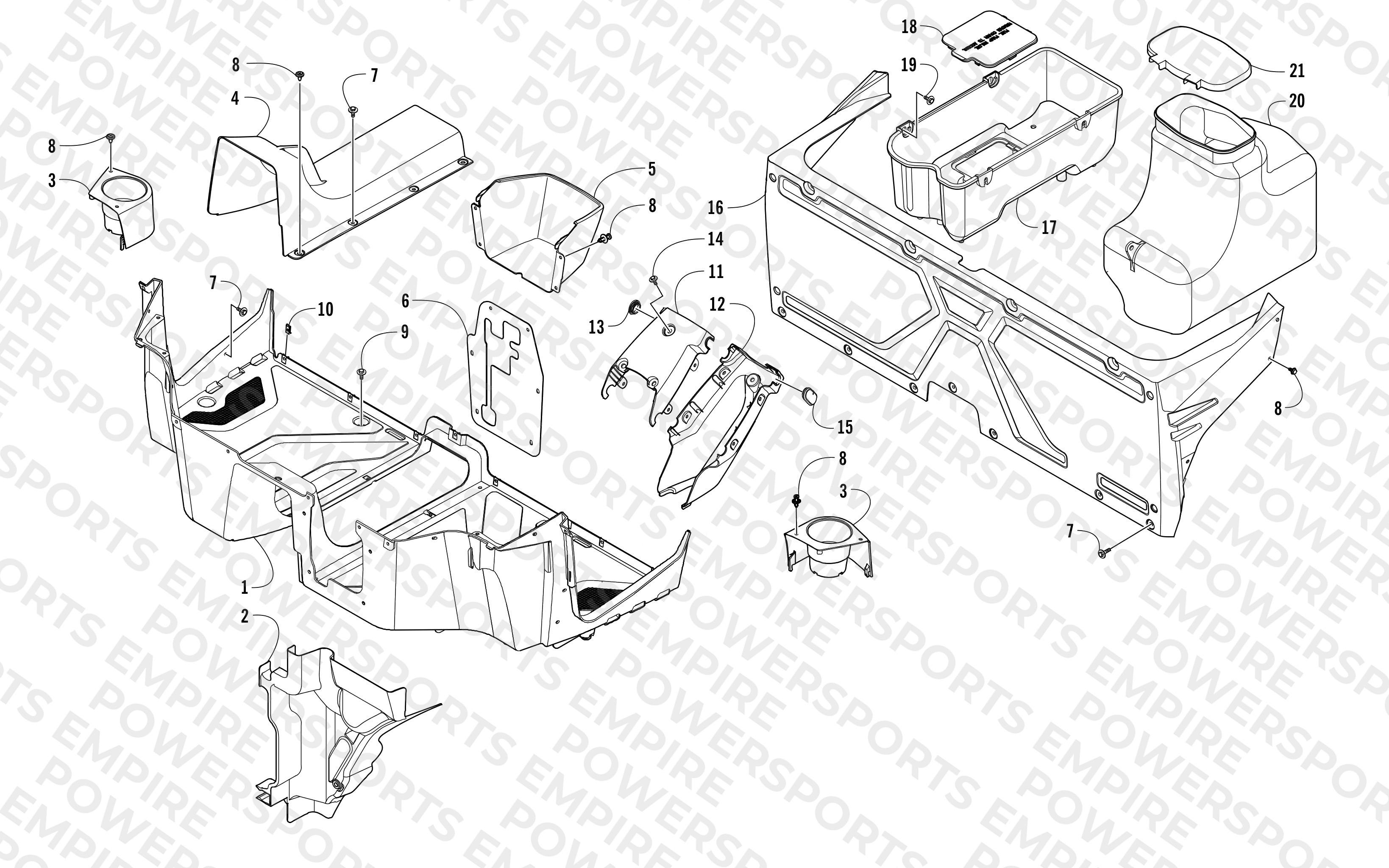 CONSOLE AND FLOOR PANEL ASSEMBLY
