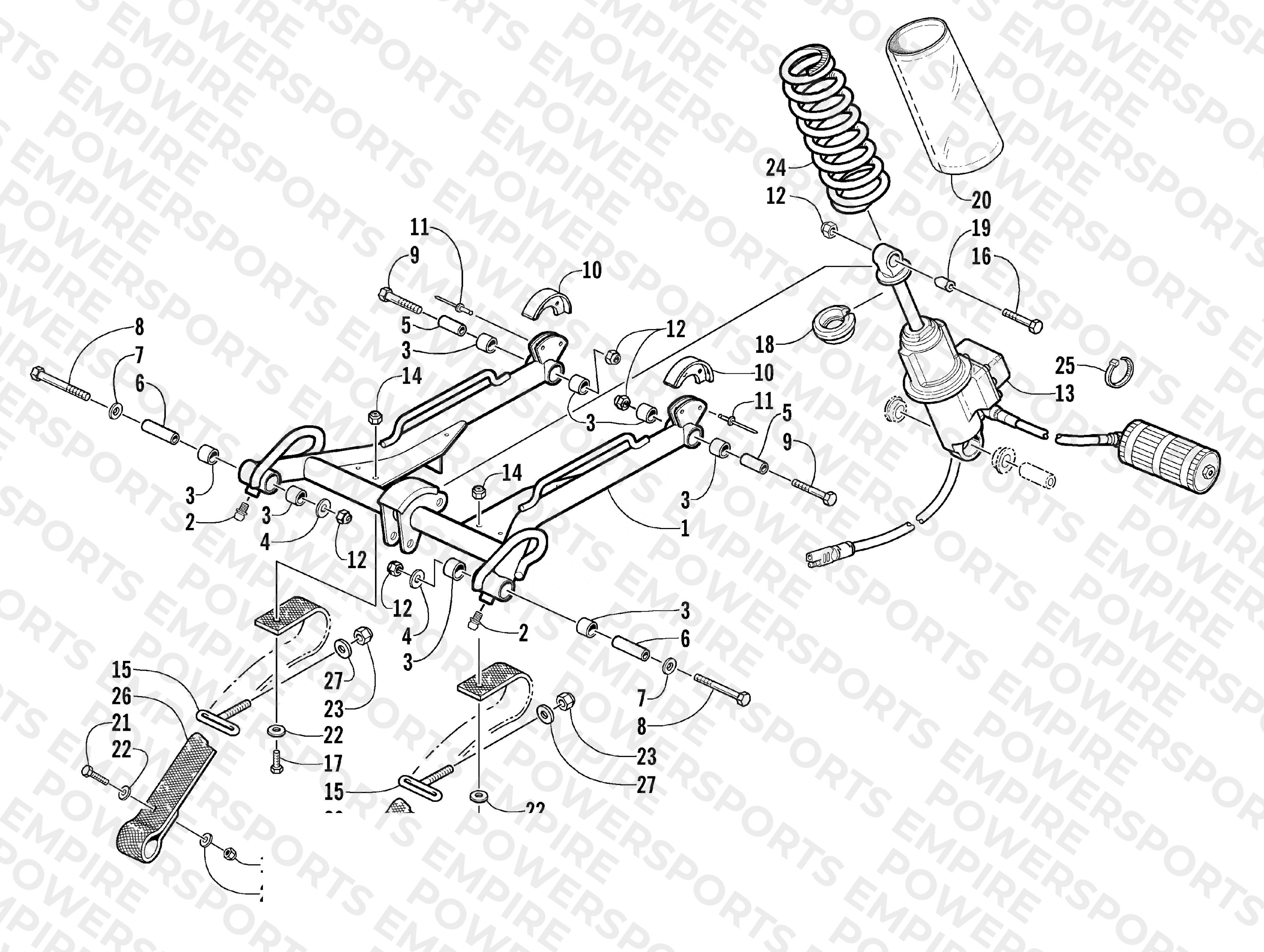 REAR SUSPENSION FRONT ARM ASSEMBLY