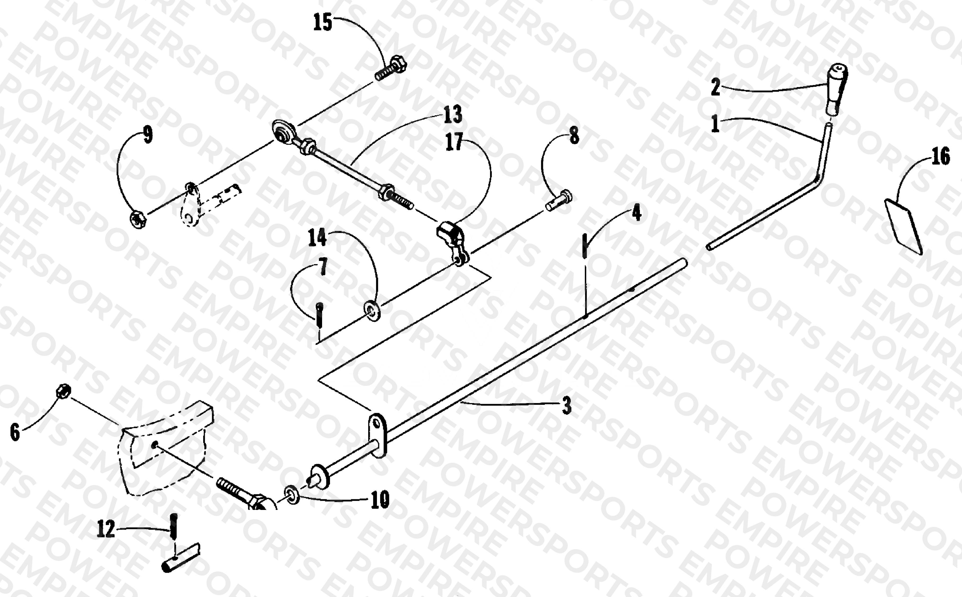 REVERSE SHIFT LEVER ASSEMBLY