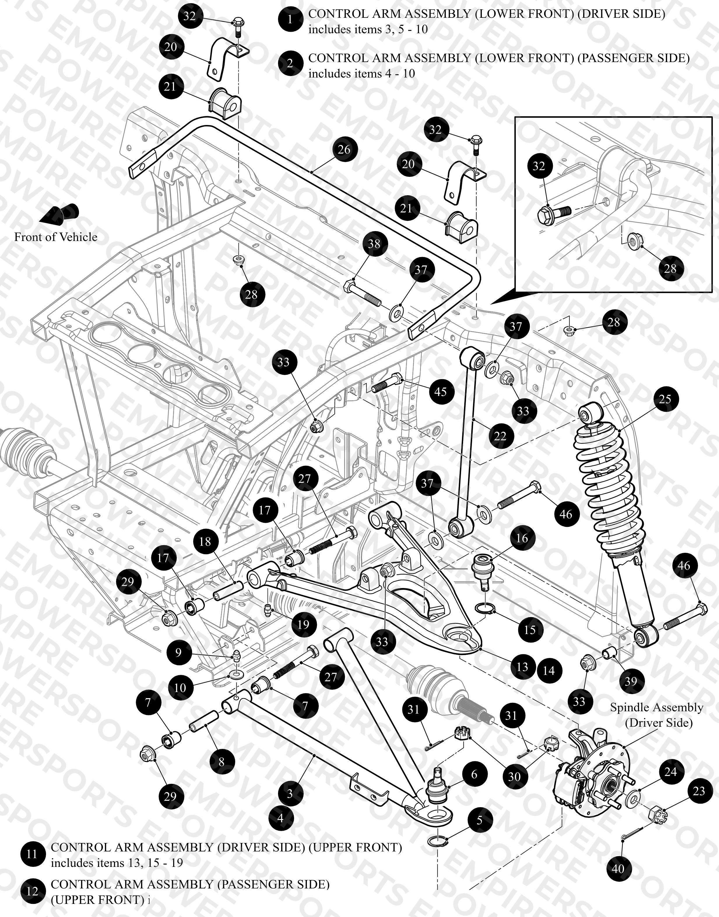 FRONT CONTROL ARM ASSEMBLY
