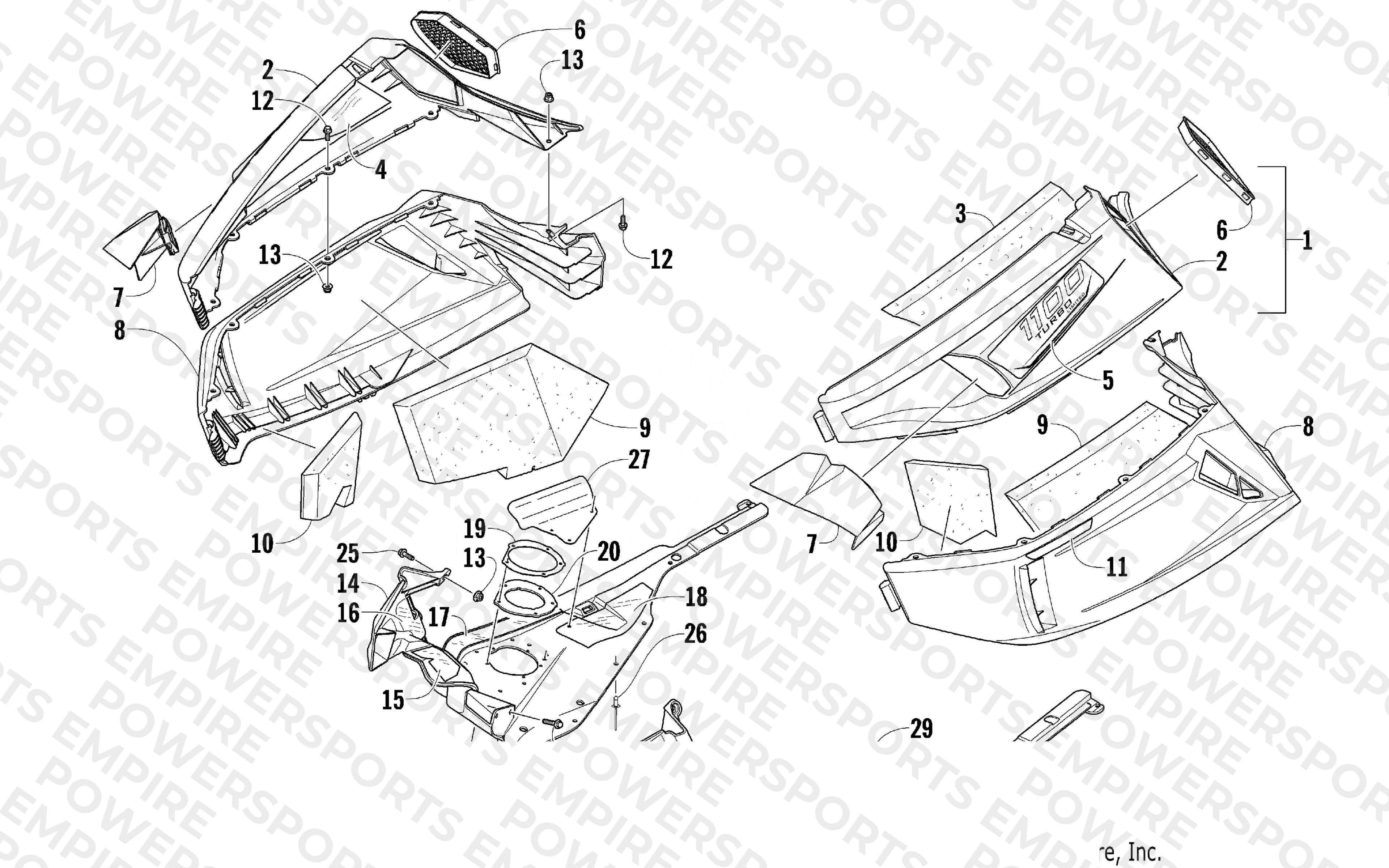 SKID PLATE AND SIDE PANEL ASSEMBLY