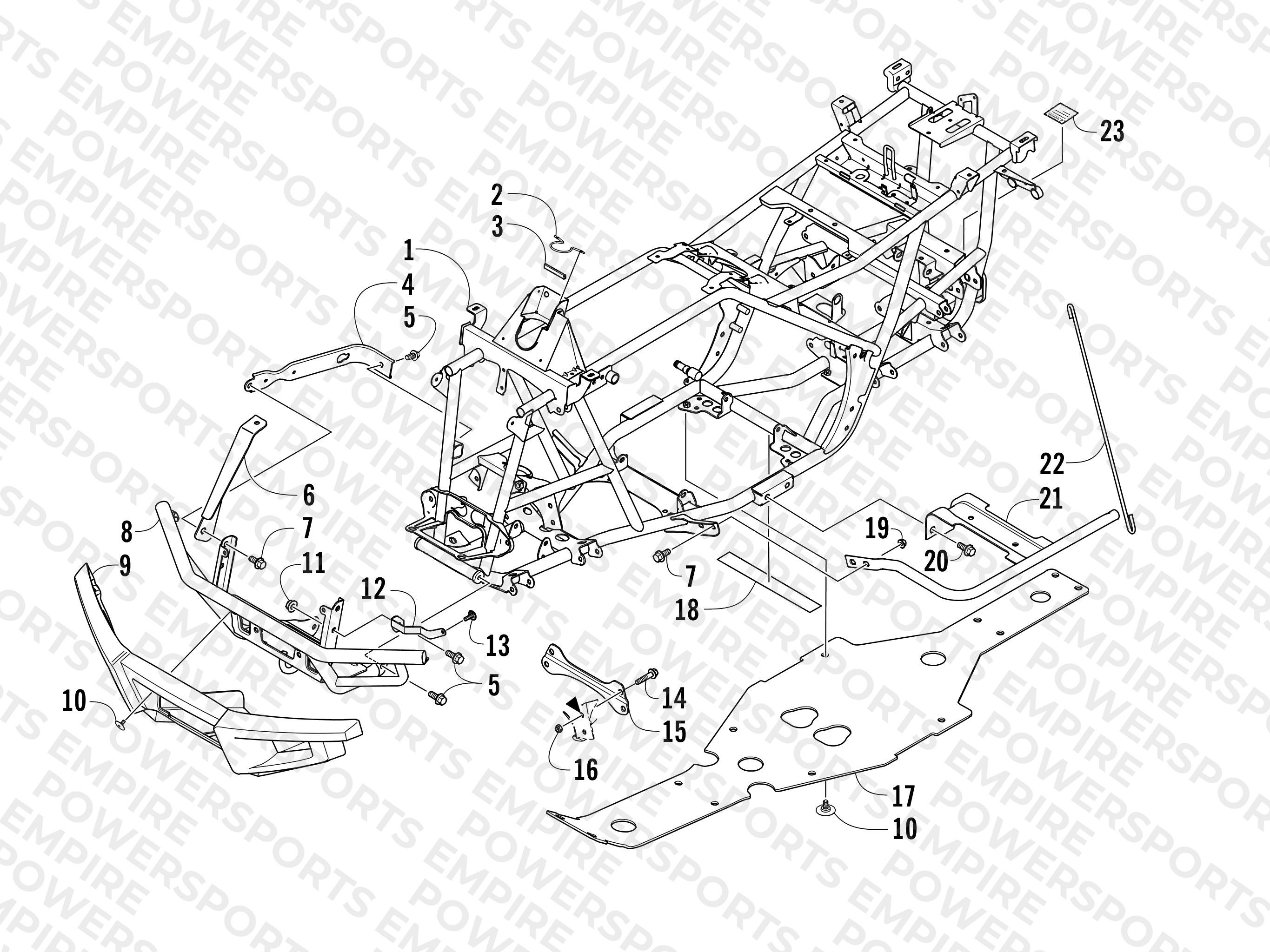 FRAME AND RELATED PARTS