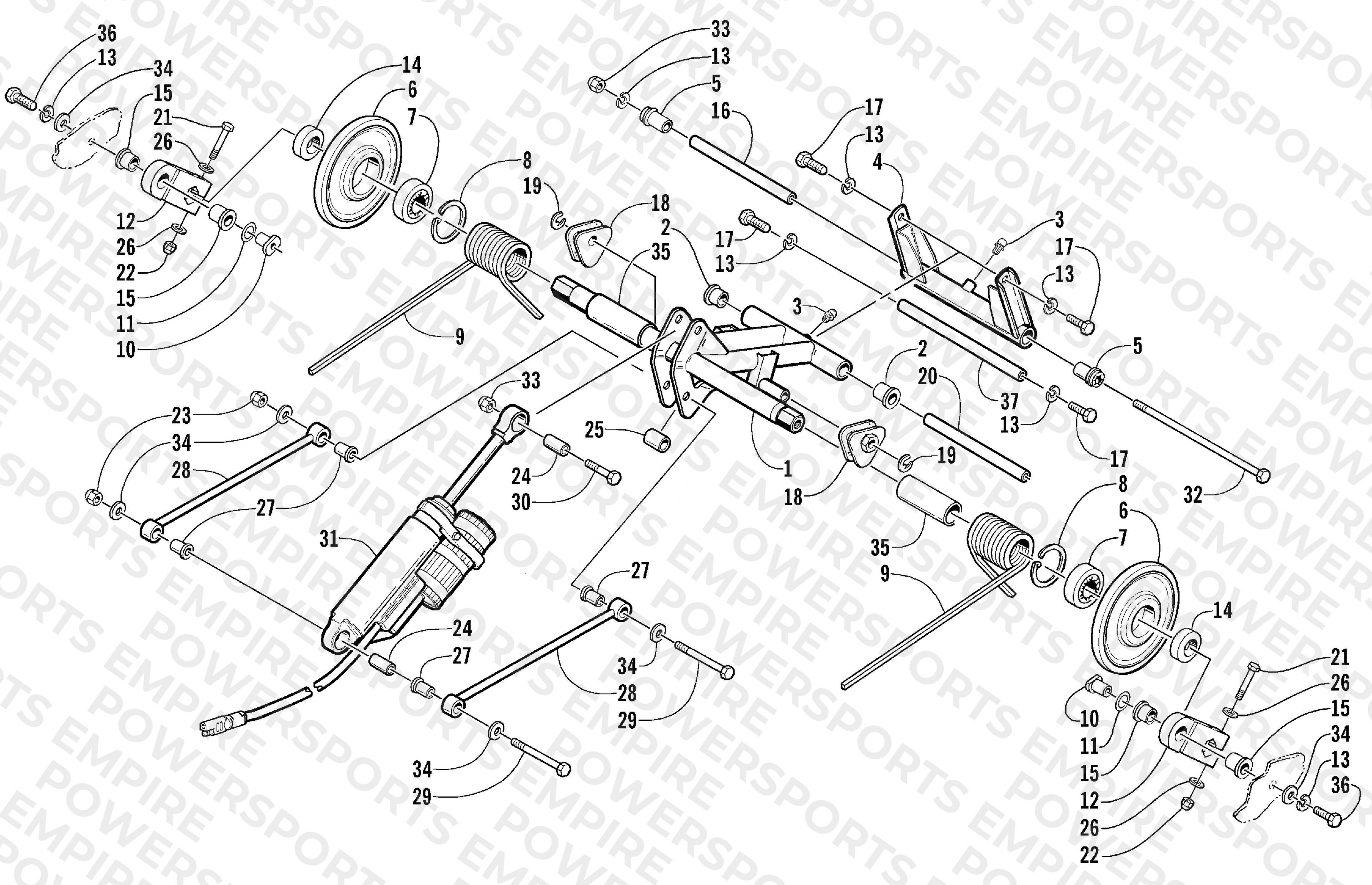REAR SUSPENSION REAR ARM ASSEMBLY