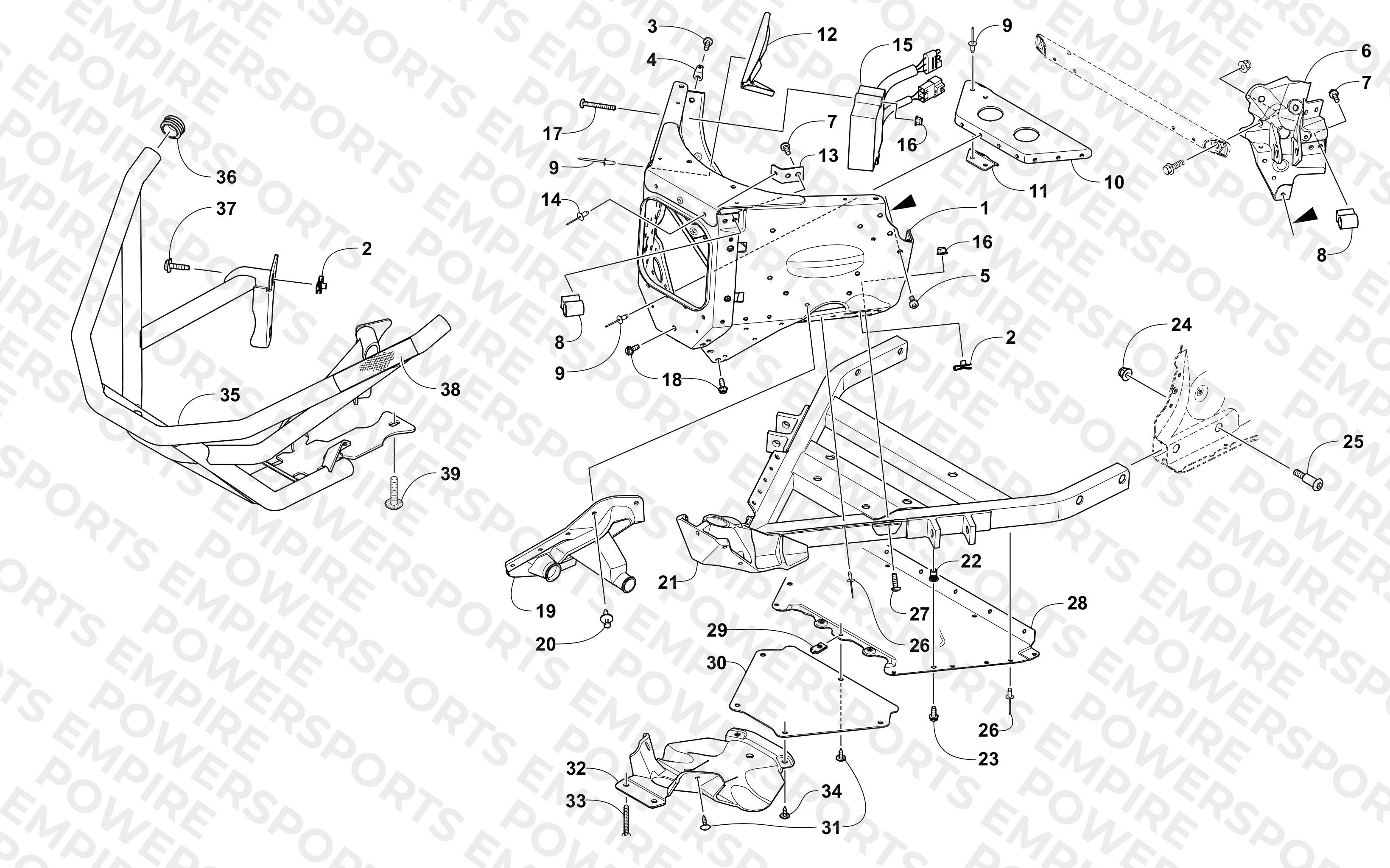 FRONT BUMPER AND FRAME ASSEMBLY