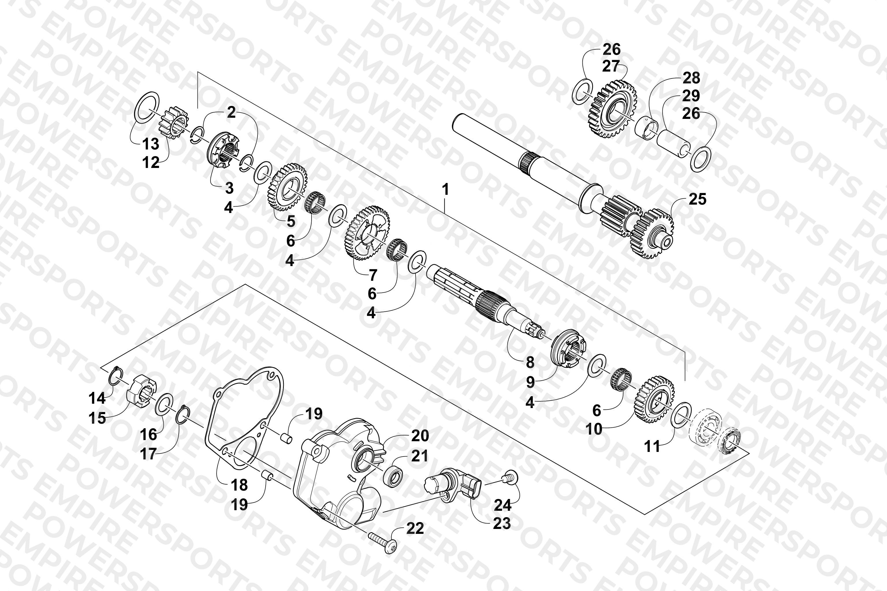 SECONDARY TRANSMISSION ASSEMBLY