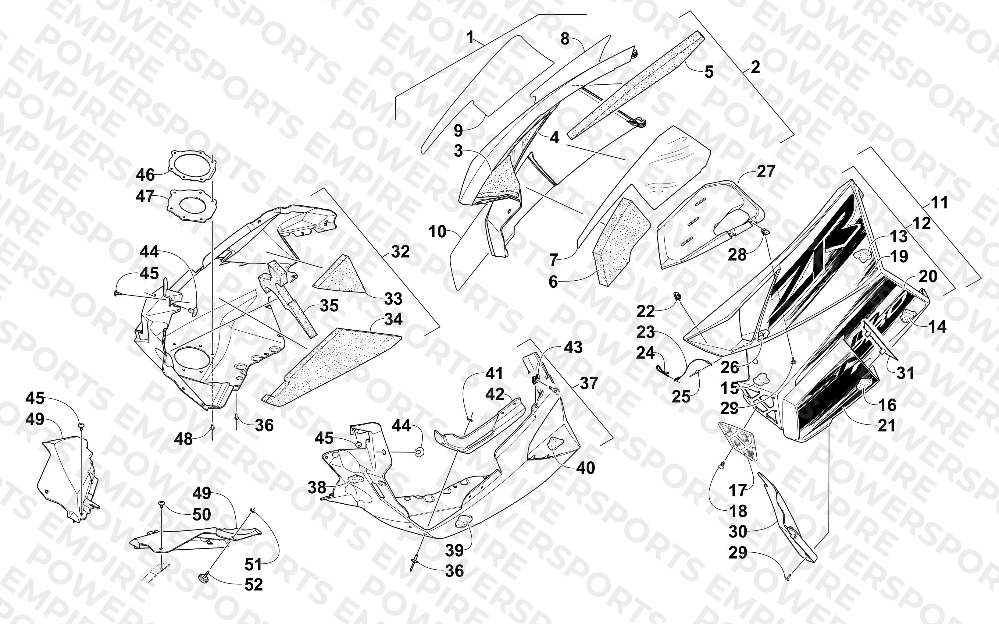 SKID PLATE AND SIDE PANEL ASSEMBLY