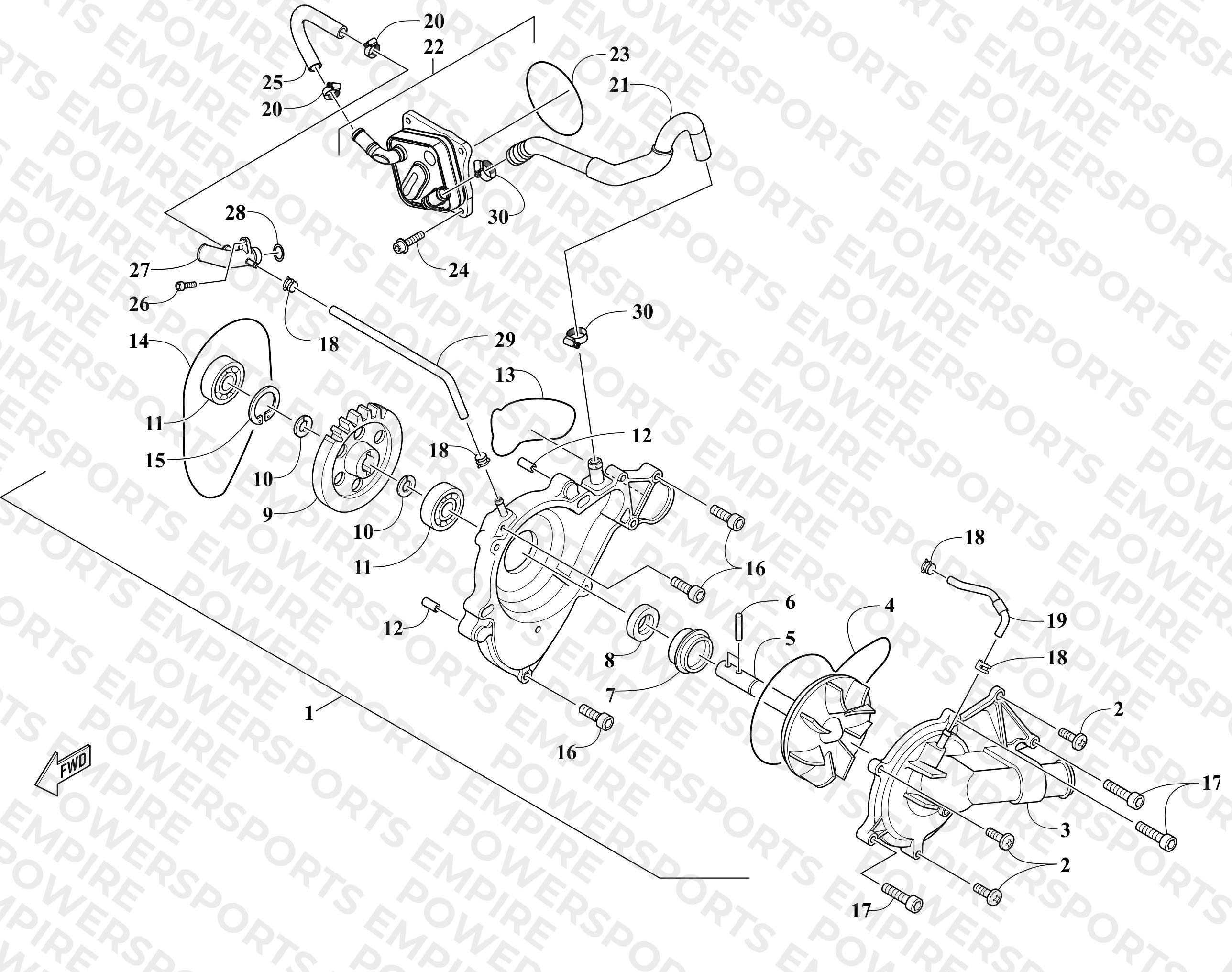 WATER PUMP ASSEMBLY