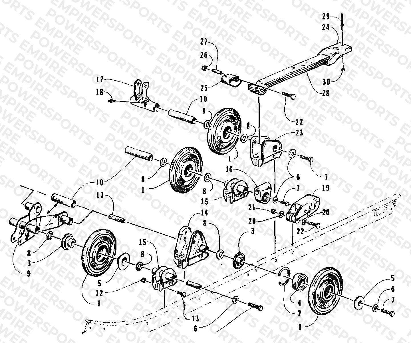 REAR SUSPENSION AXLE ASSEMBLY