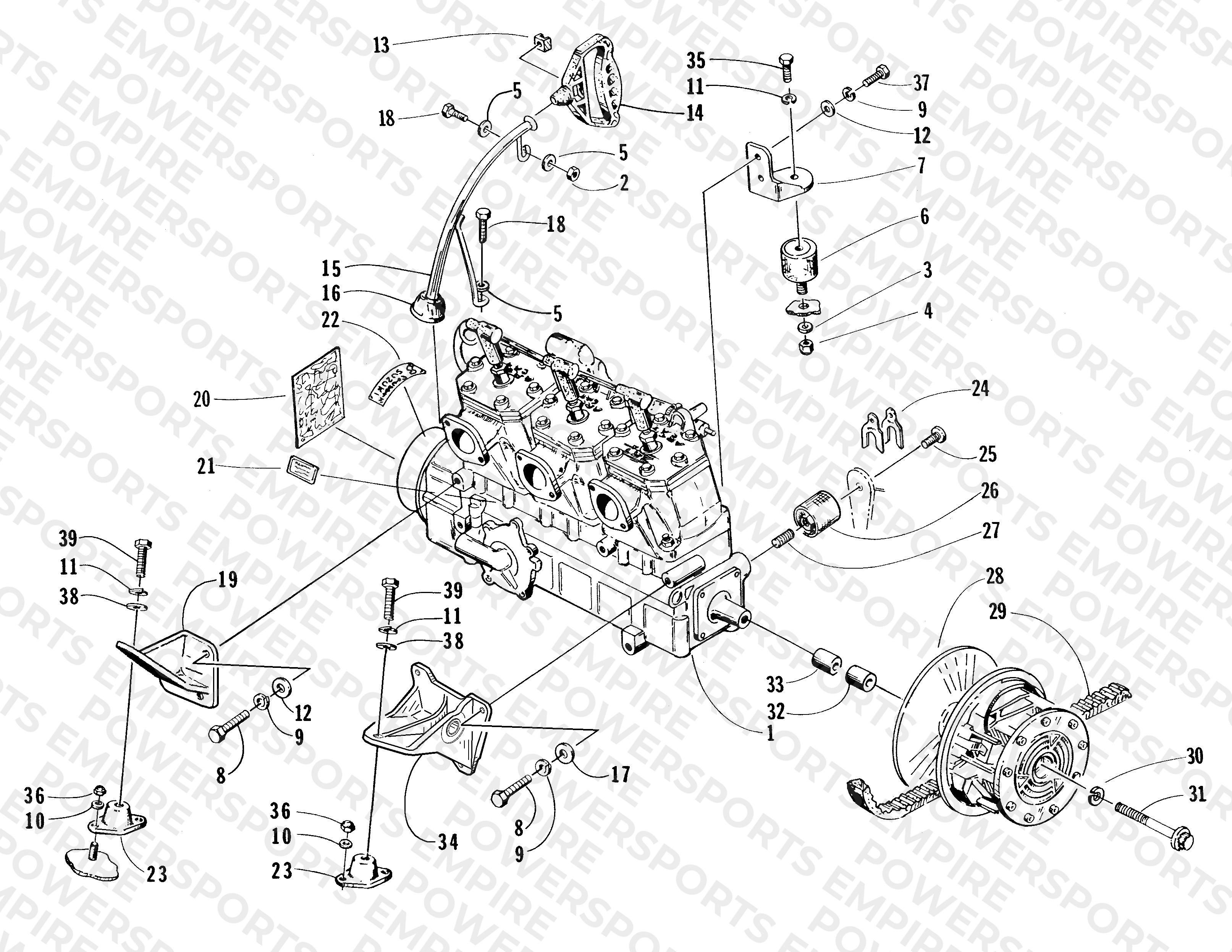 ENGINE AND RELATED PARTS