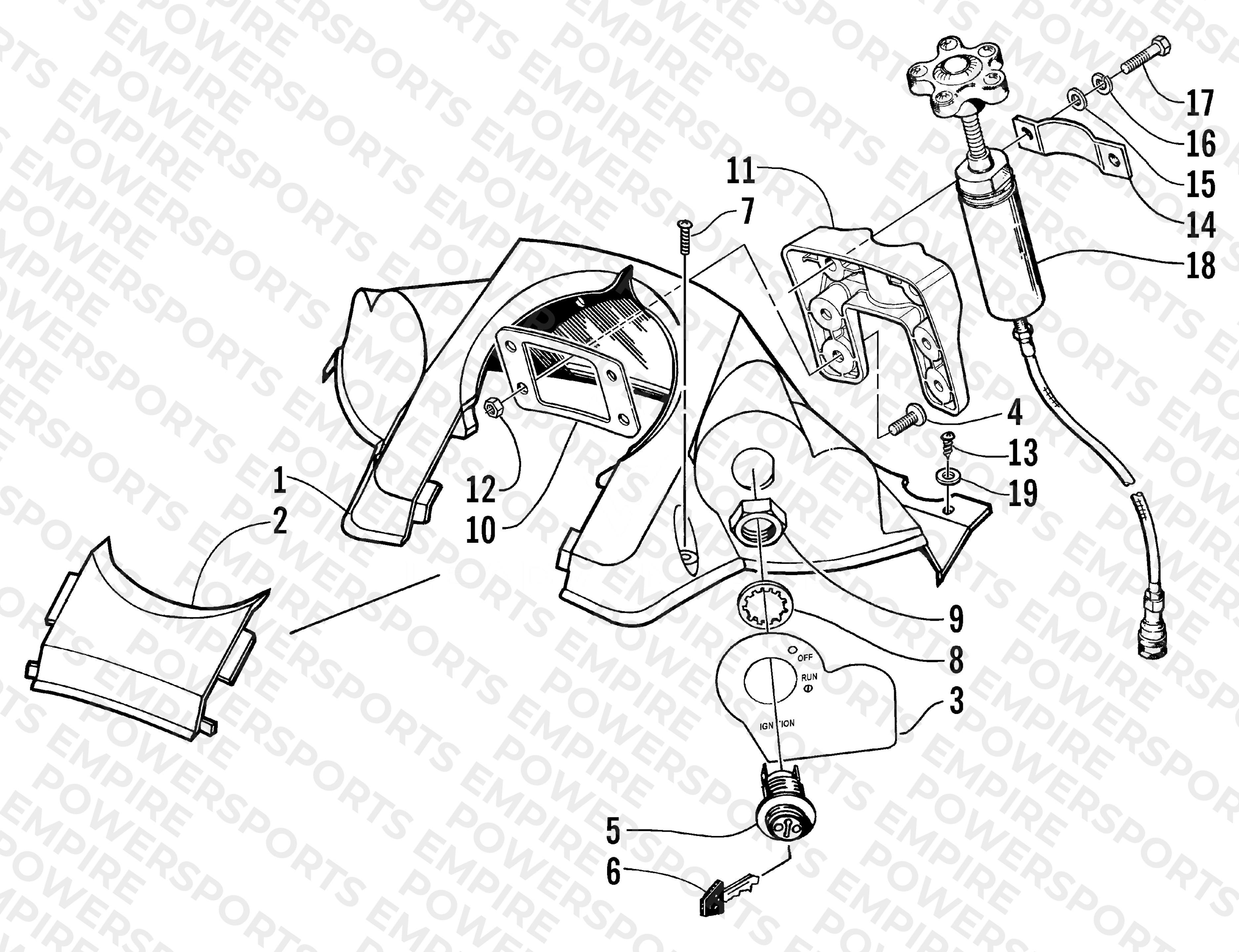 CONSOLE AND SWITCH ASSEMBLY