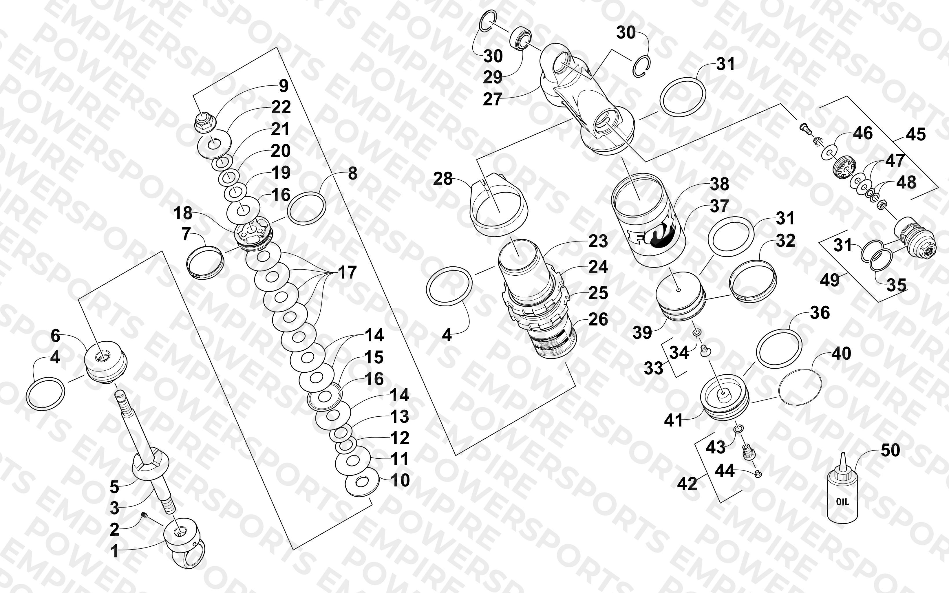 REAR SUSPENSION FRONT ARM SHOCK ABSORBER