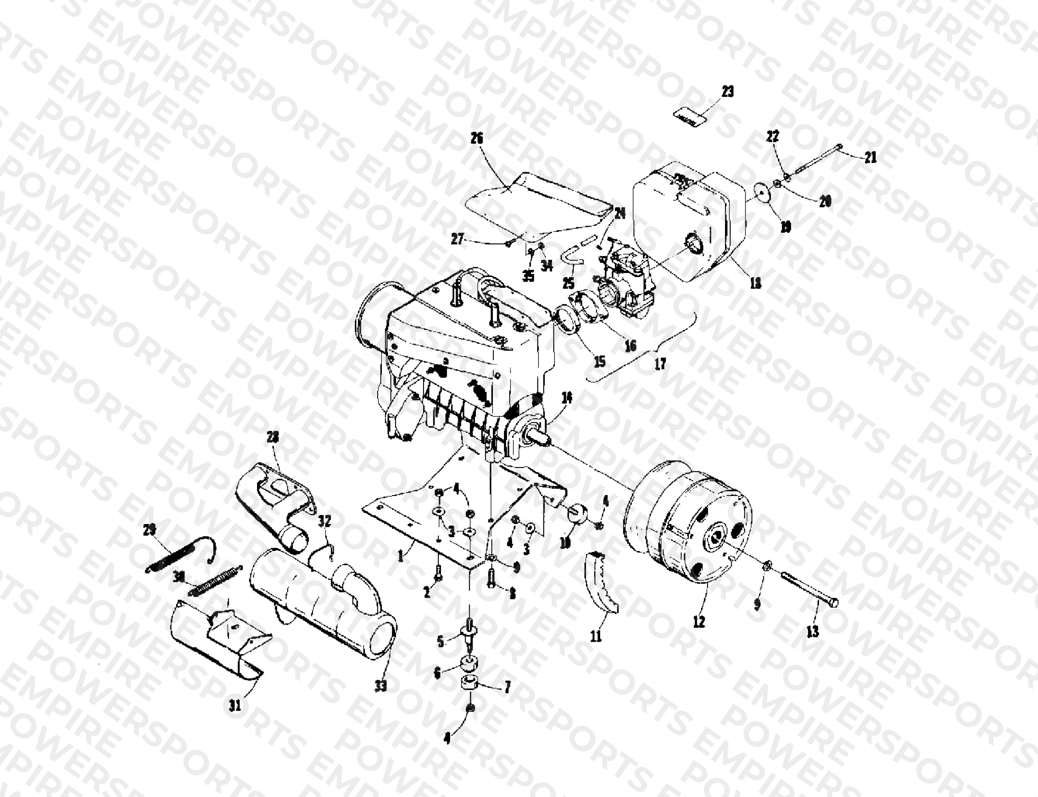 ENGINE AND RELATED PARTS