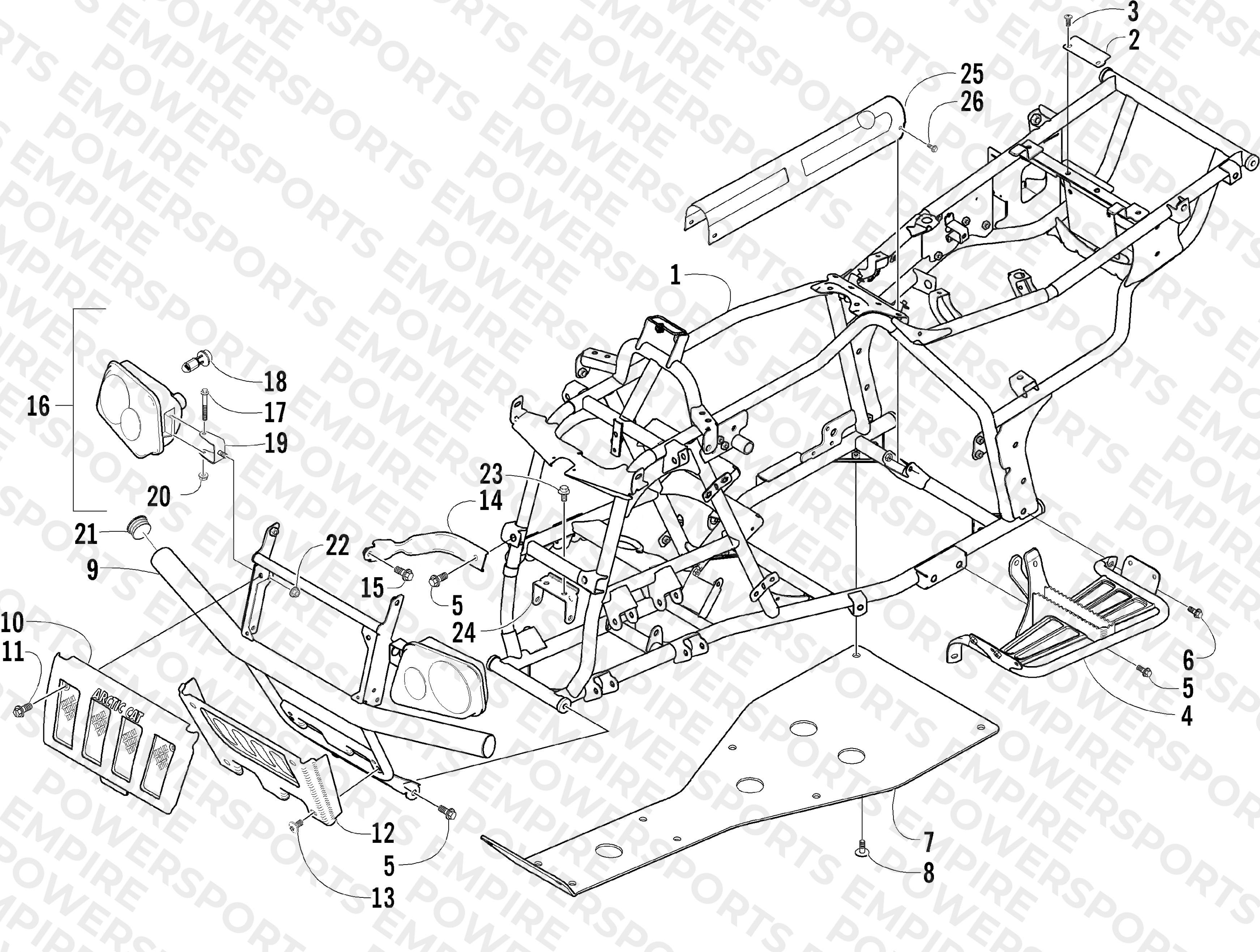 FRAME AND RELATED PARTS