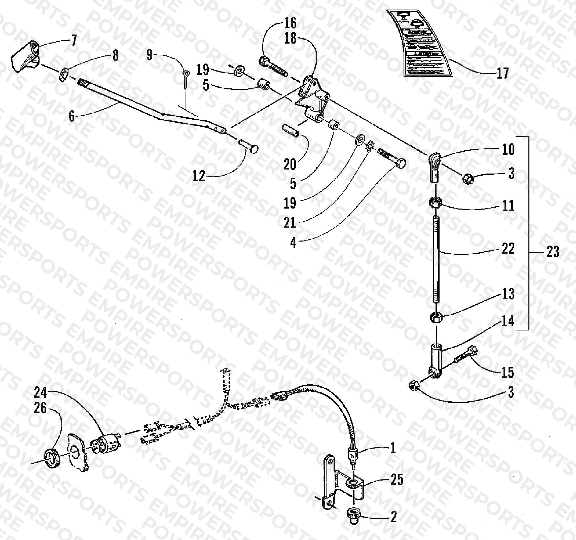 REVERSE SHIFT LEVER ASSEMBLY