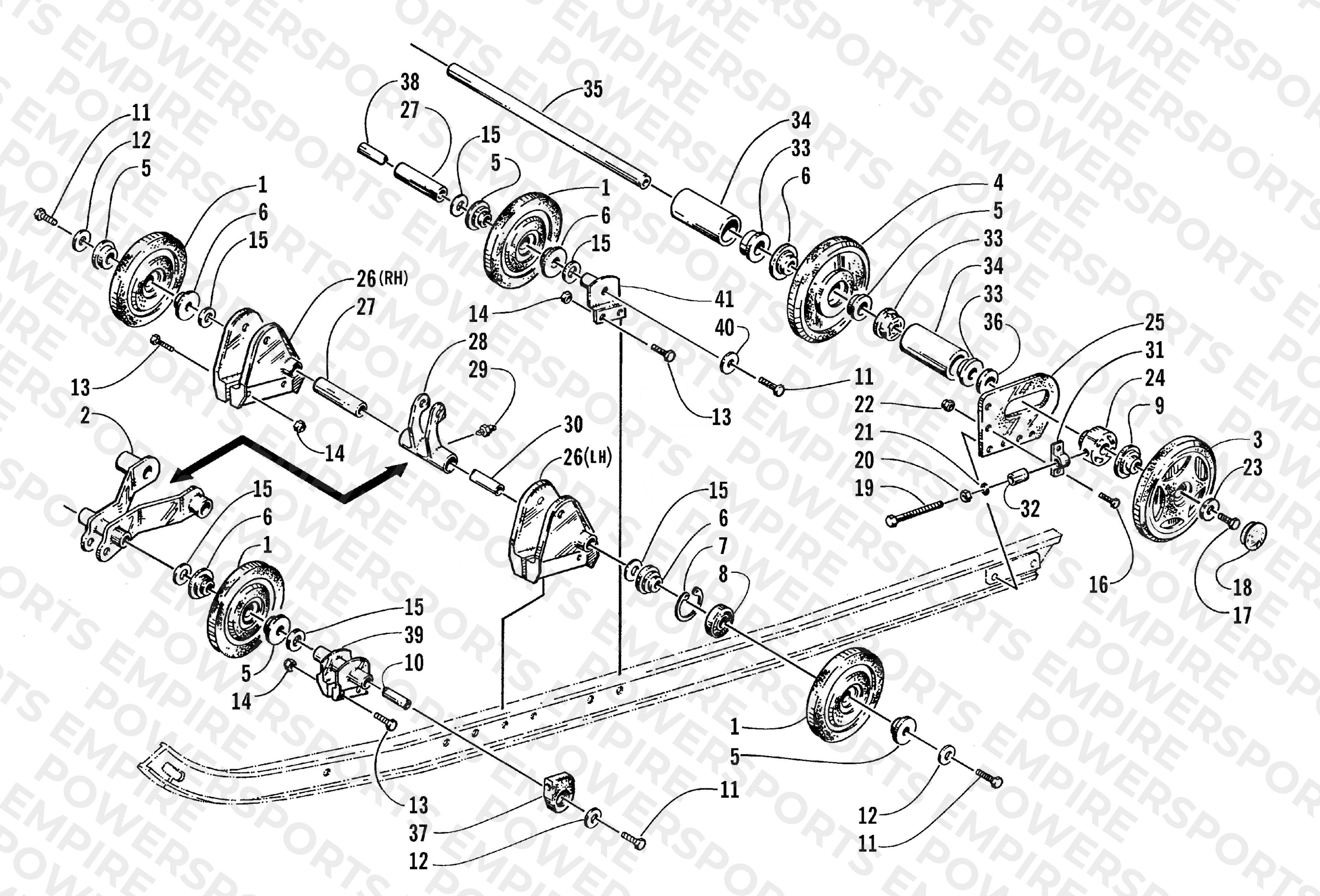 REAR SUSPENSION AXLE ASSEMBLY