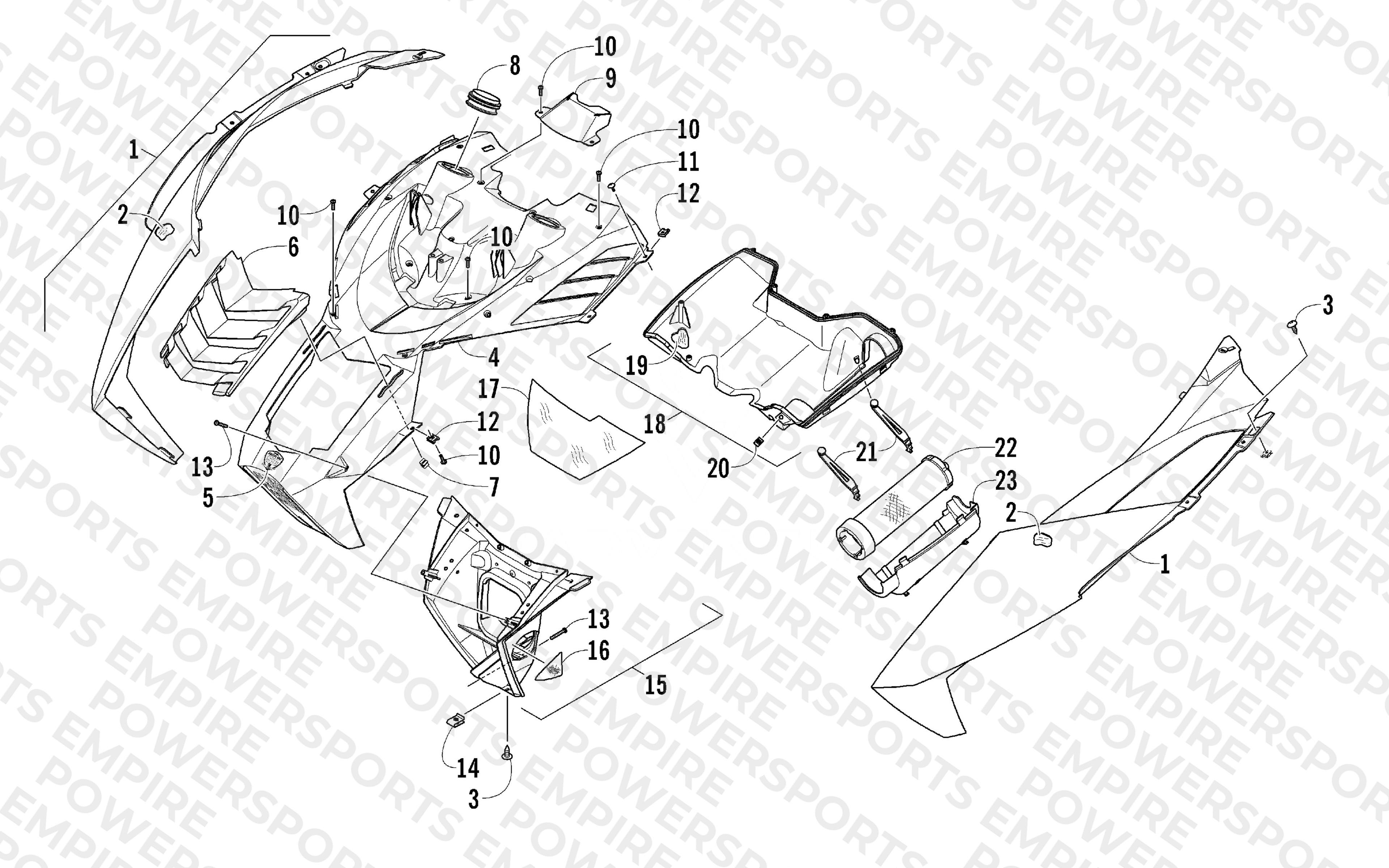 HOOD AND AIR INTAKE ASSEMBLY
