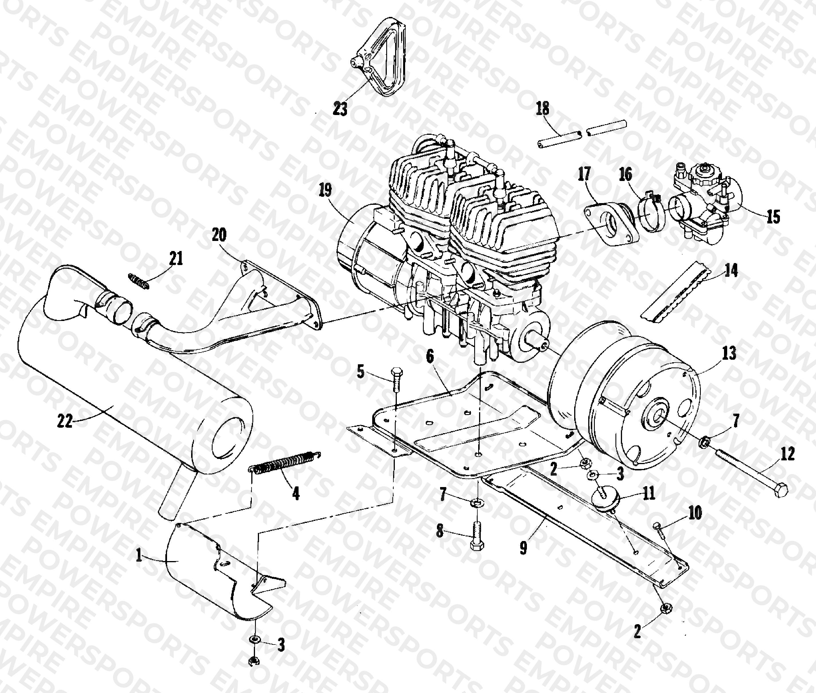 ENGINE AND RELATED PARTS