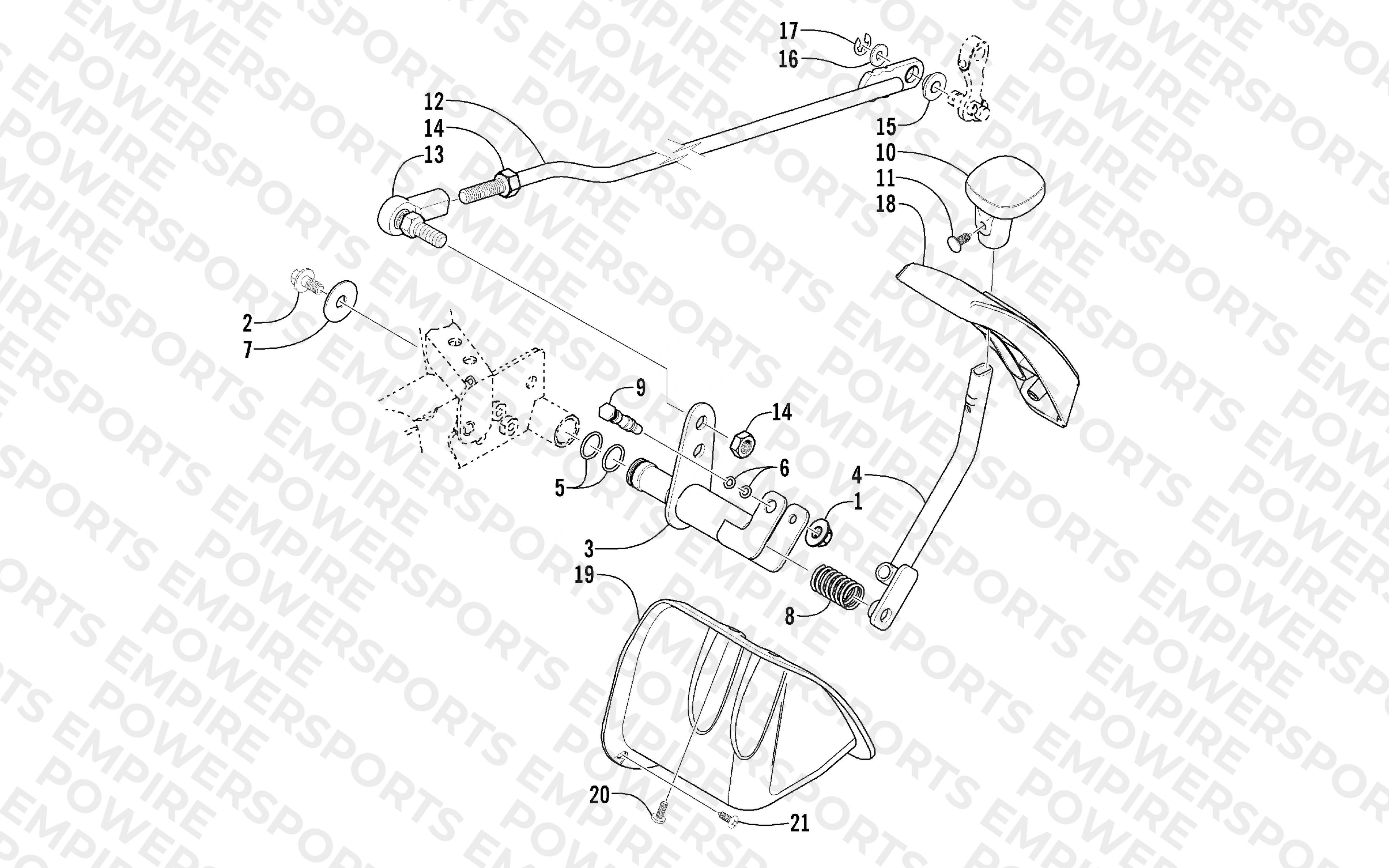REVERSE SHIFT LEVER ASSEMBLY