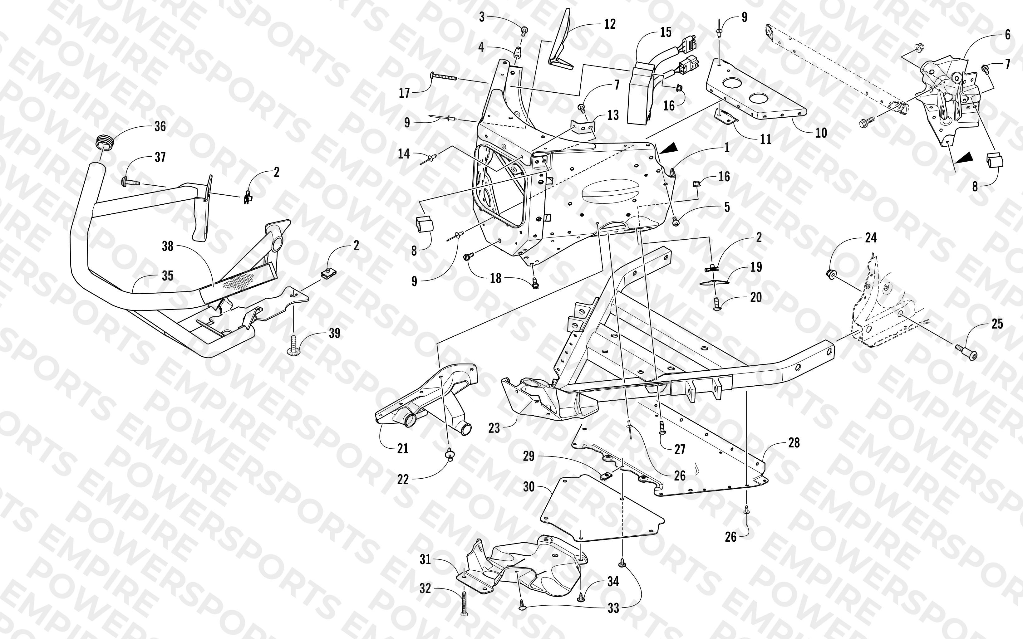 FRONT BUMPER AND FRAME ASSEMBLY