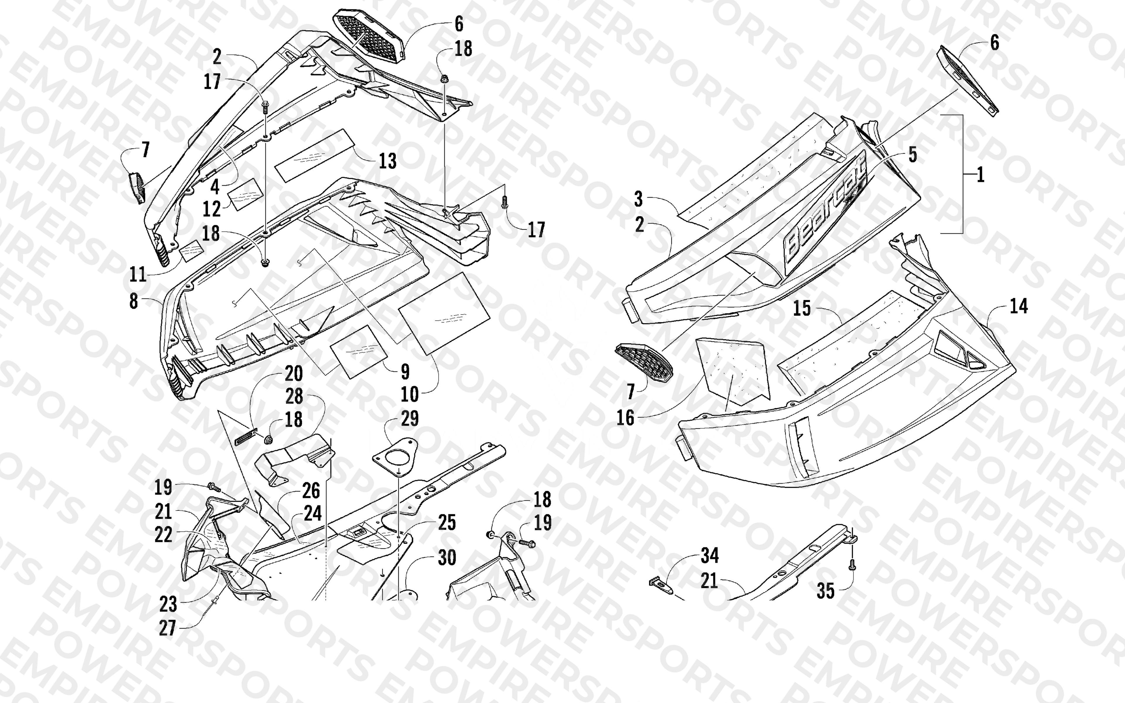 SKID PLATE AND SIDE PANEL ASSEMBLY