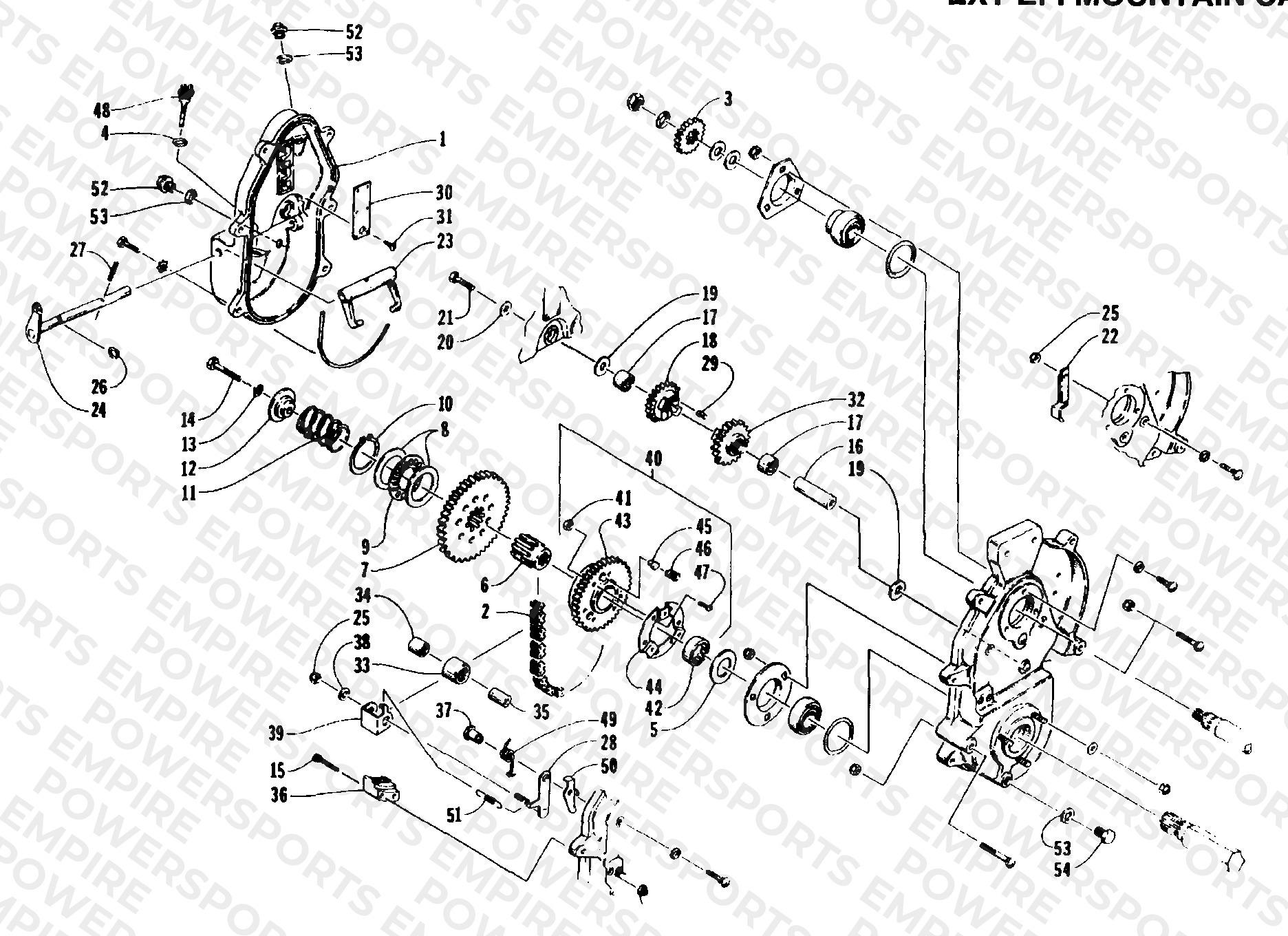 DRIVE/REVERSE DROPCASE ASSEMBLY