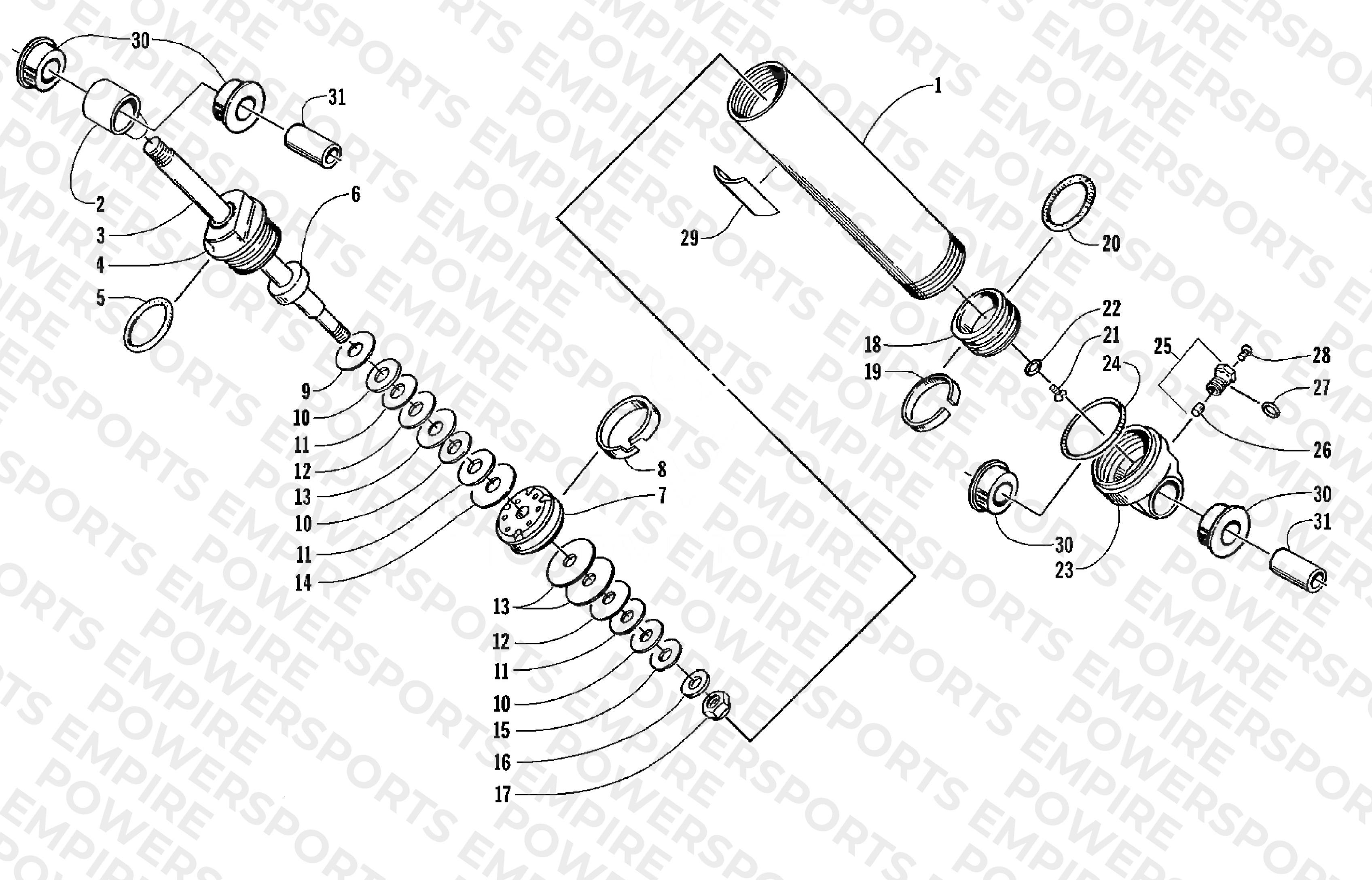 REAR SUSPENSION REAR ARM SHOCK ABSORBER