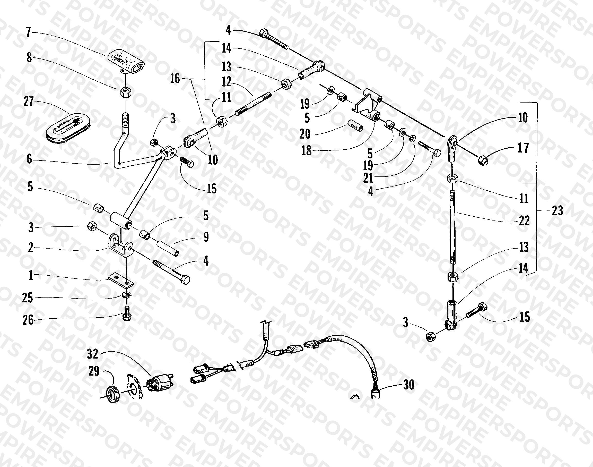 REVERSE SHIFT LEVER ASSEMBLY