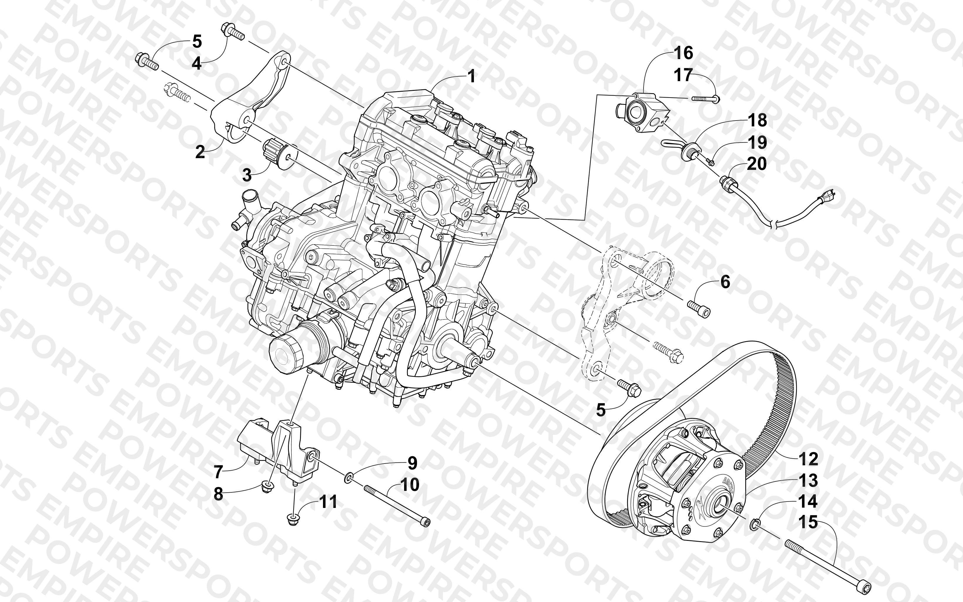 ENGINE AND RELATED PARTS