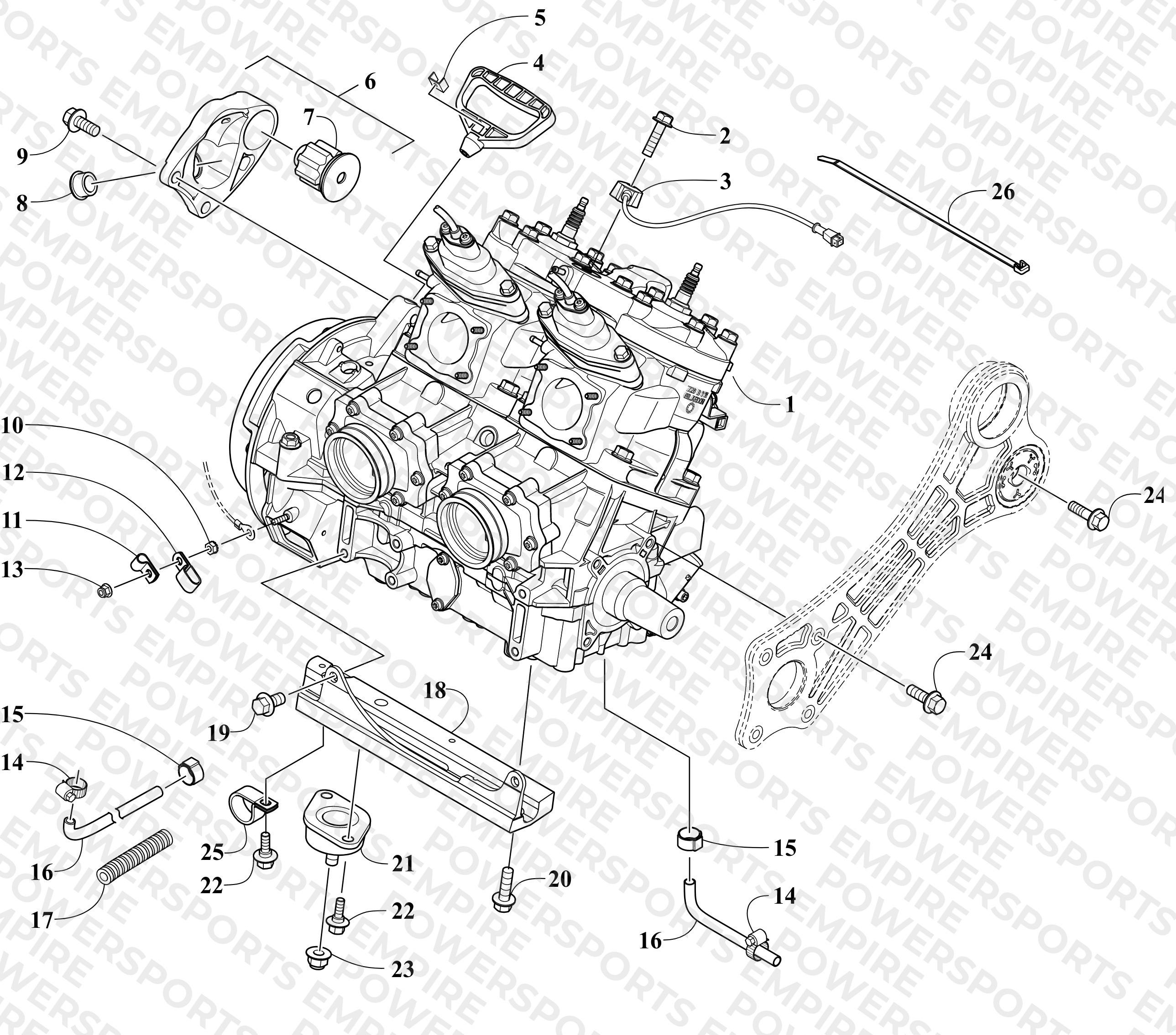 ENGINE AND RELATED PARTS